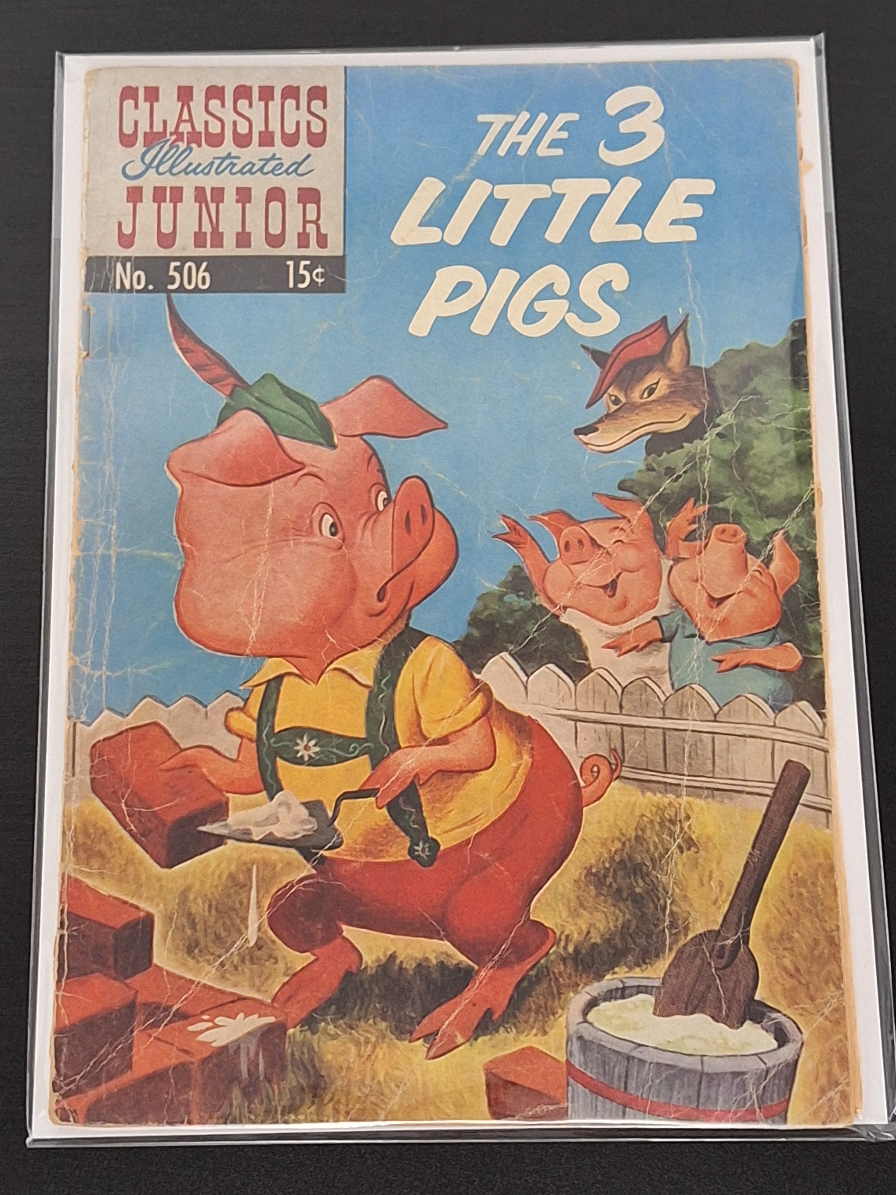 The 3 Little Pigs Classics Illustrated Junior 506 1954