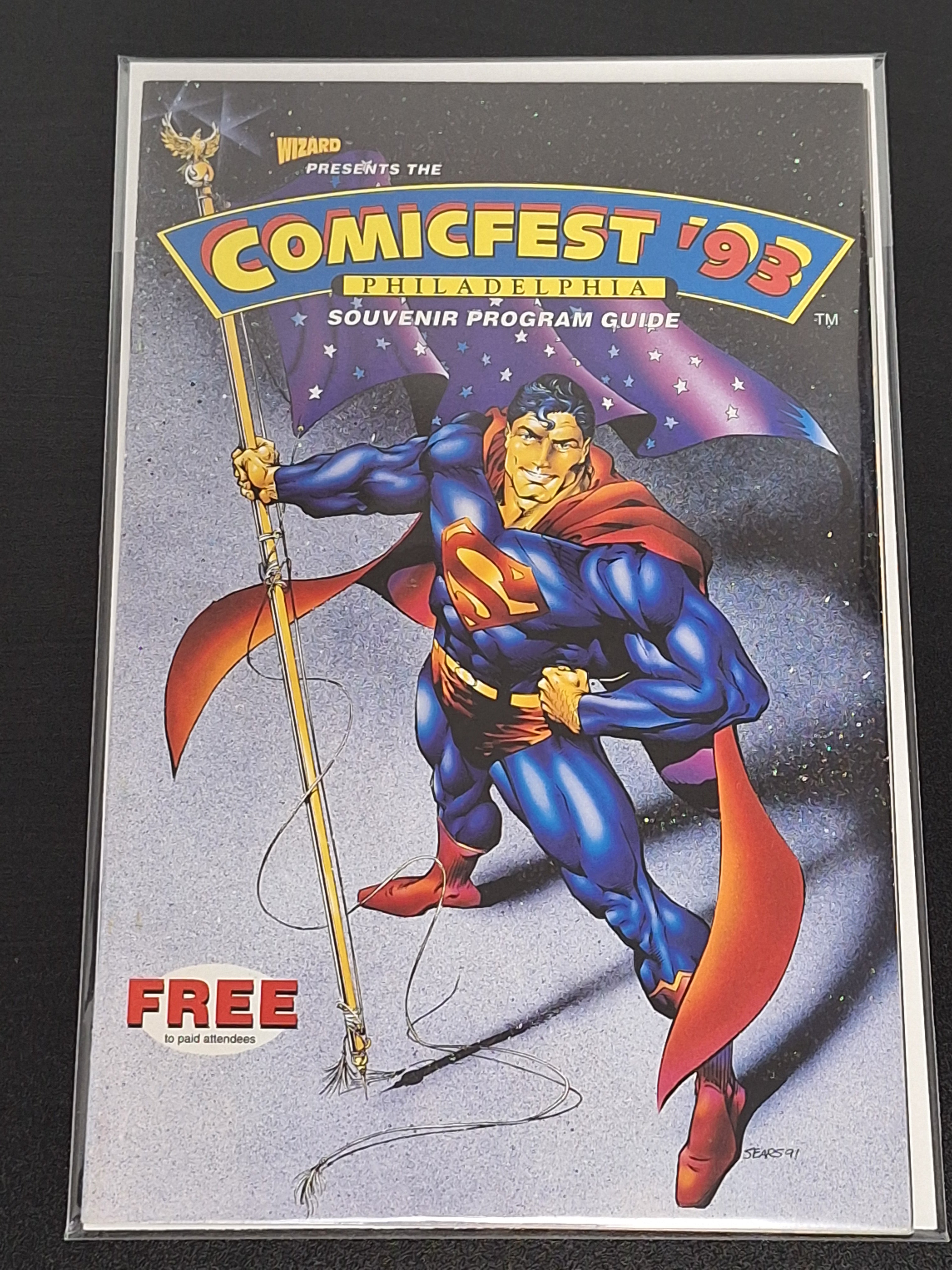 Comicfest '93 Philadelphia Souvenir Program Guide Wizard 1993