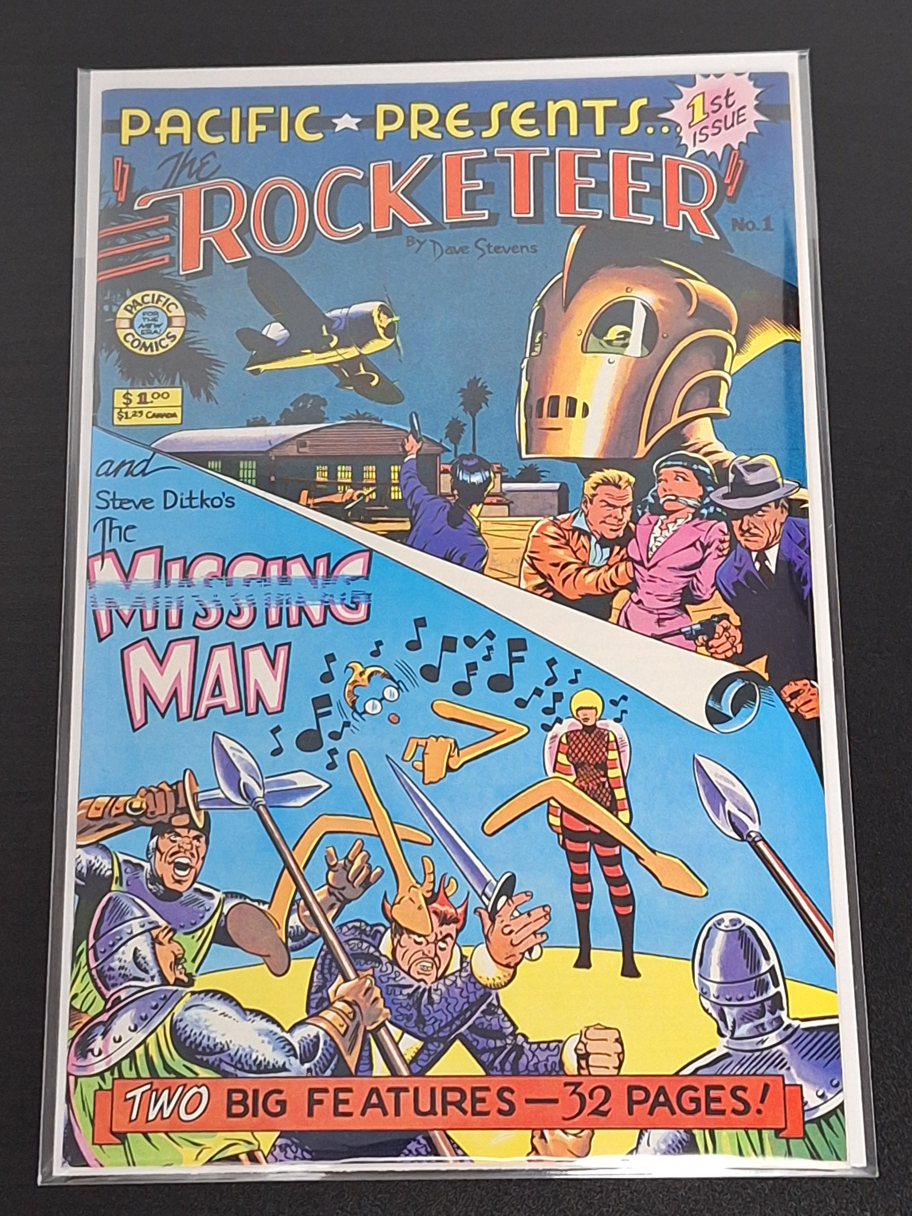 The Rocketeer 1 Pacific Comics 1982 Dave Stevens & Steve Ditko, 1st Solo Series