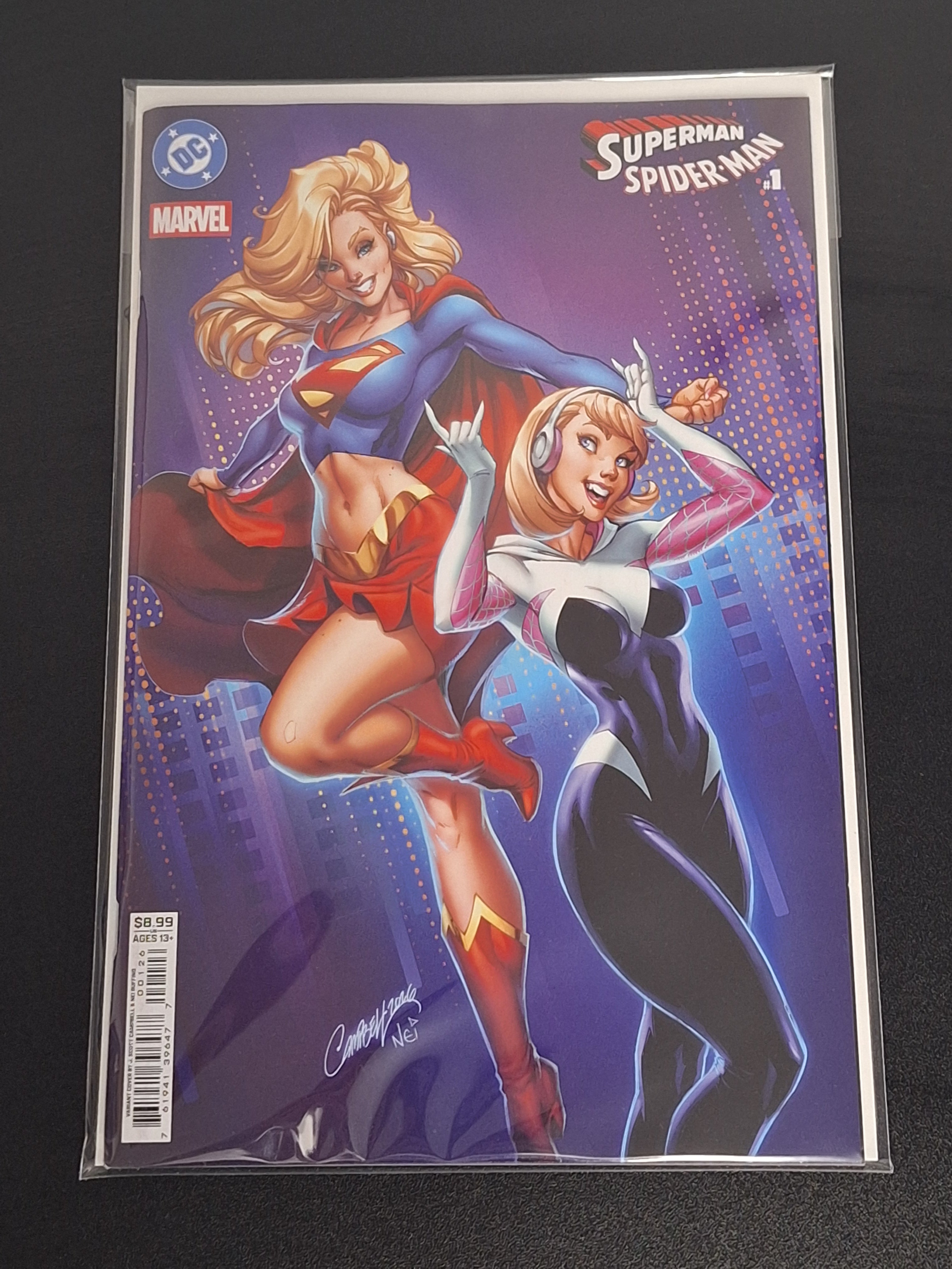 Superman Spider-Man 1 DC Marvel 2026 J.Scott Campbell Variant