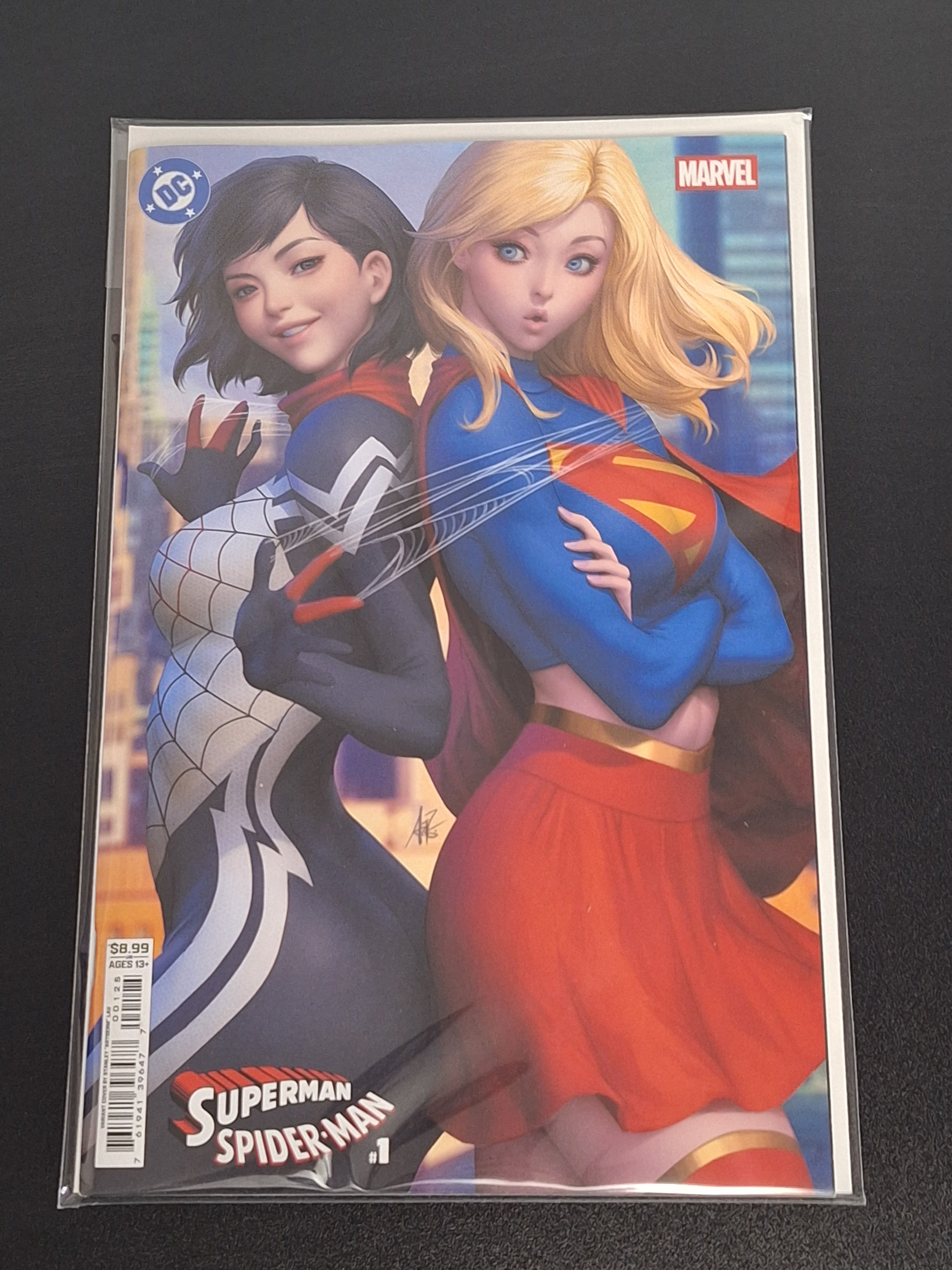 Superman Spider-Man 1 DC Marvel 2026 Artgerm Variant