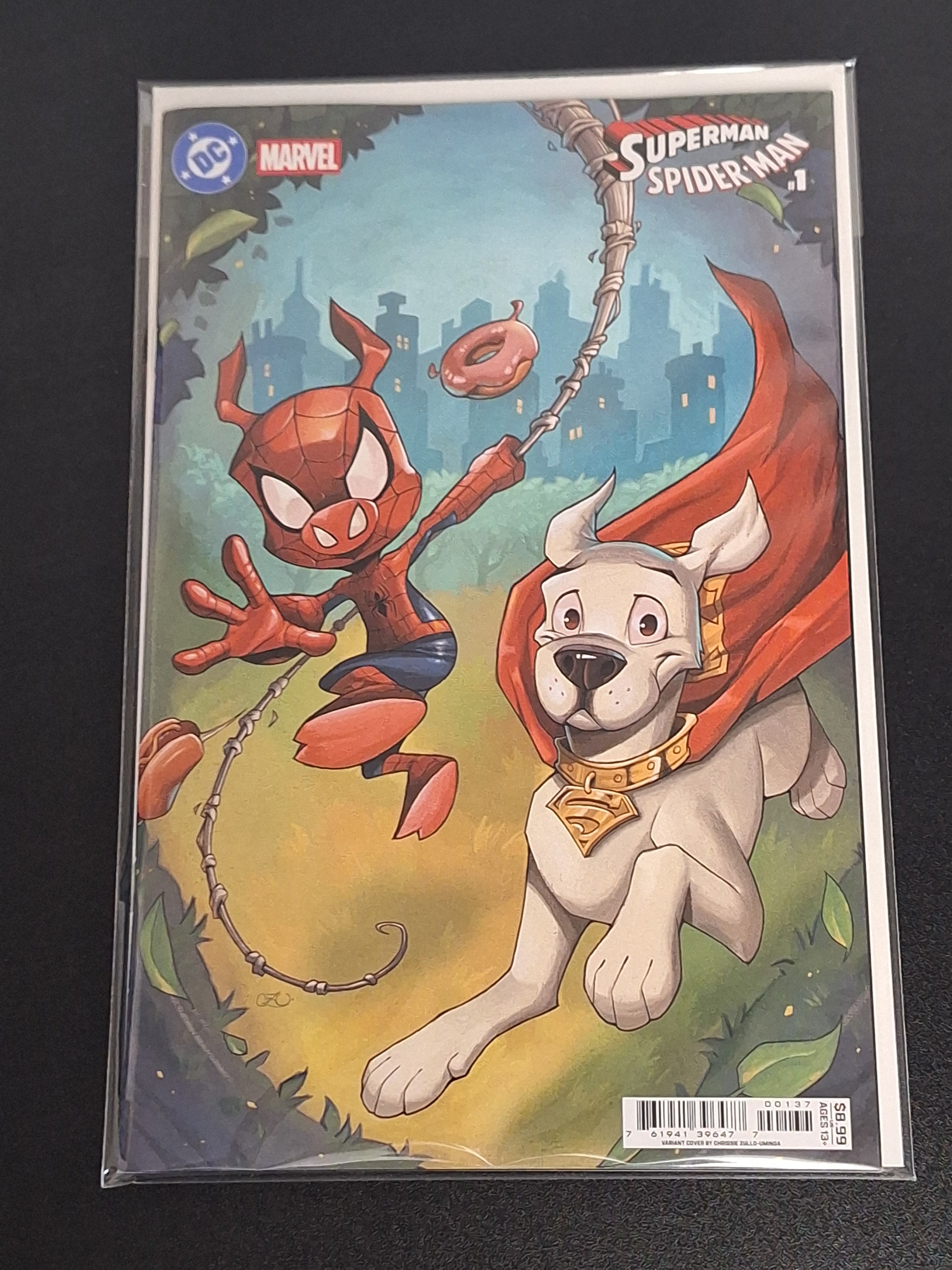 Superman Spider-Man 1 DC Marvel 2026 Chrissie Zullo Variant