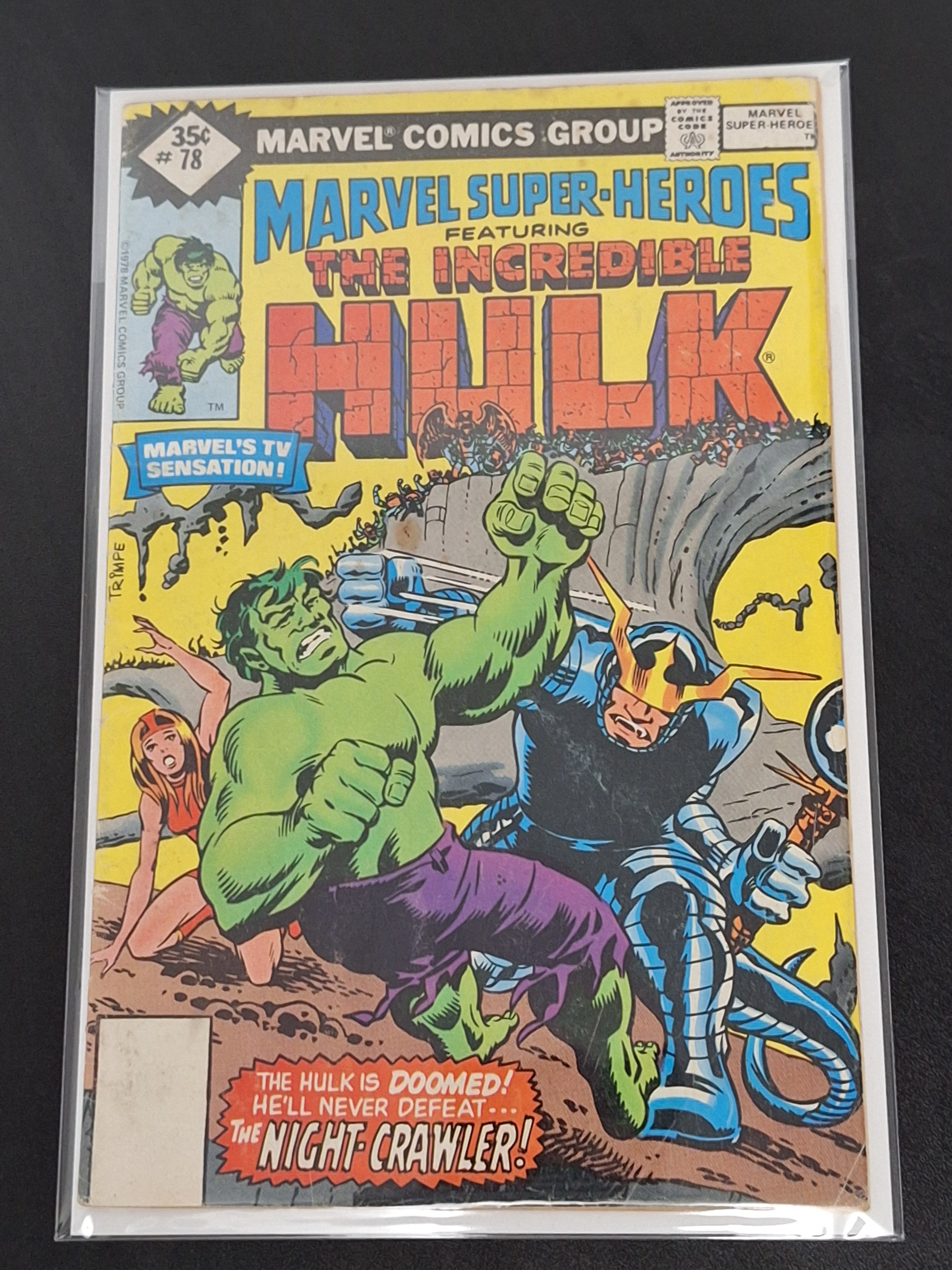Marvel Super-Heroes 78 Marvel 1979 Featuring Hulk, Whitman Variant
