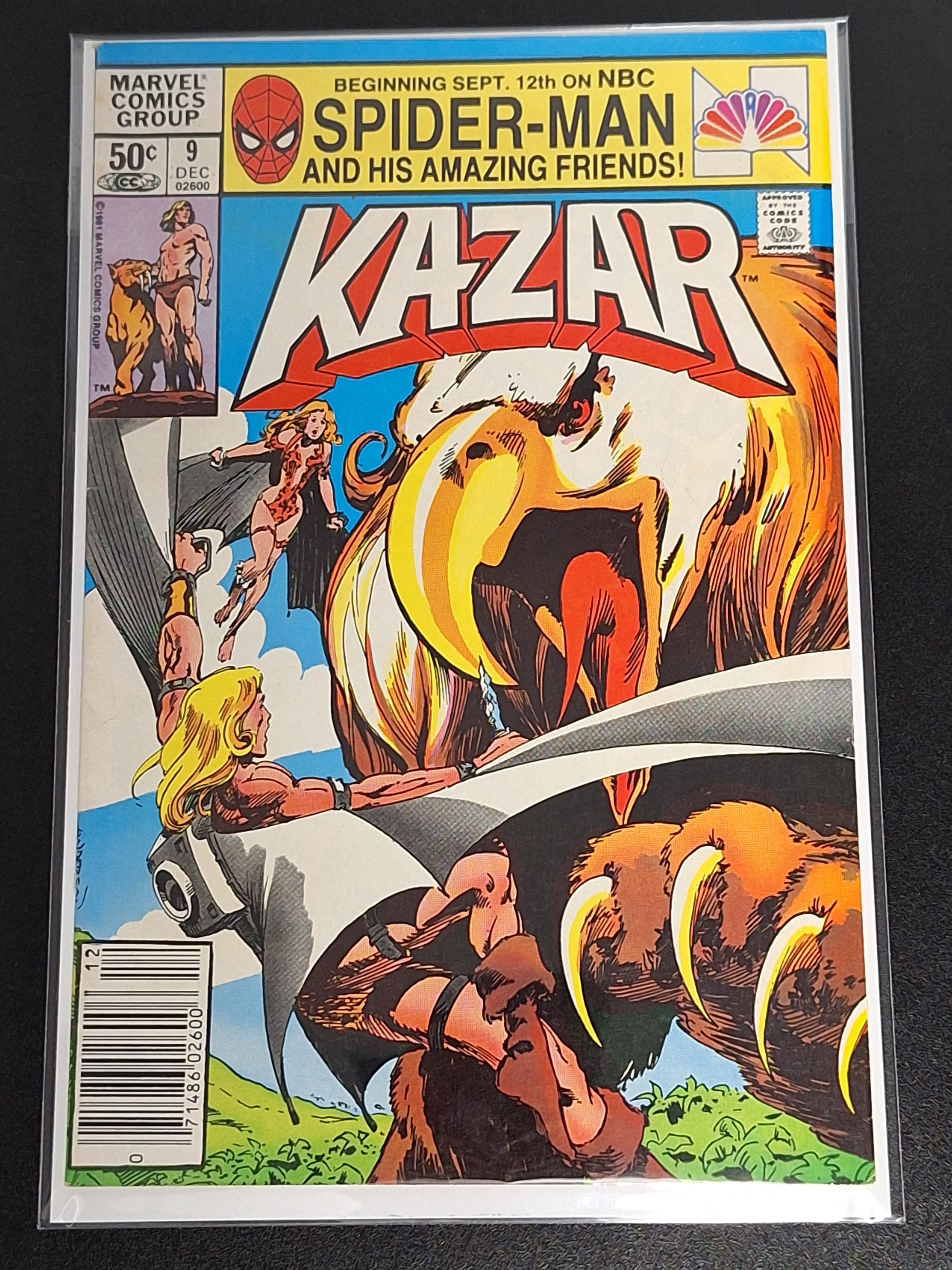 Kazar 9 Marvel 1989 Newsstand