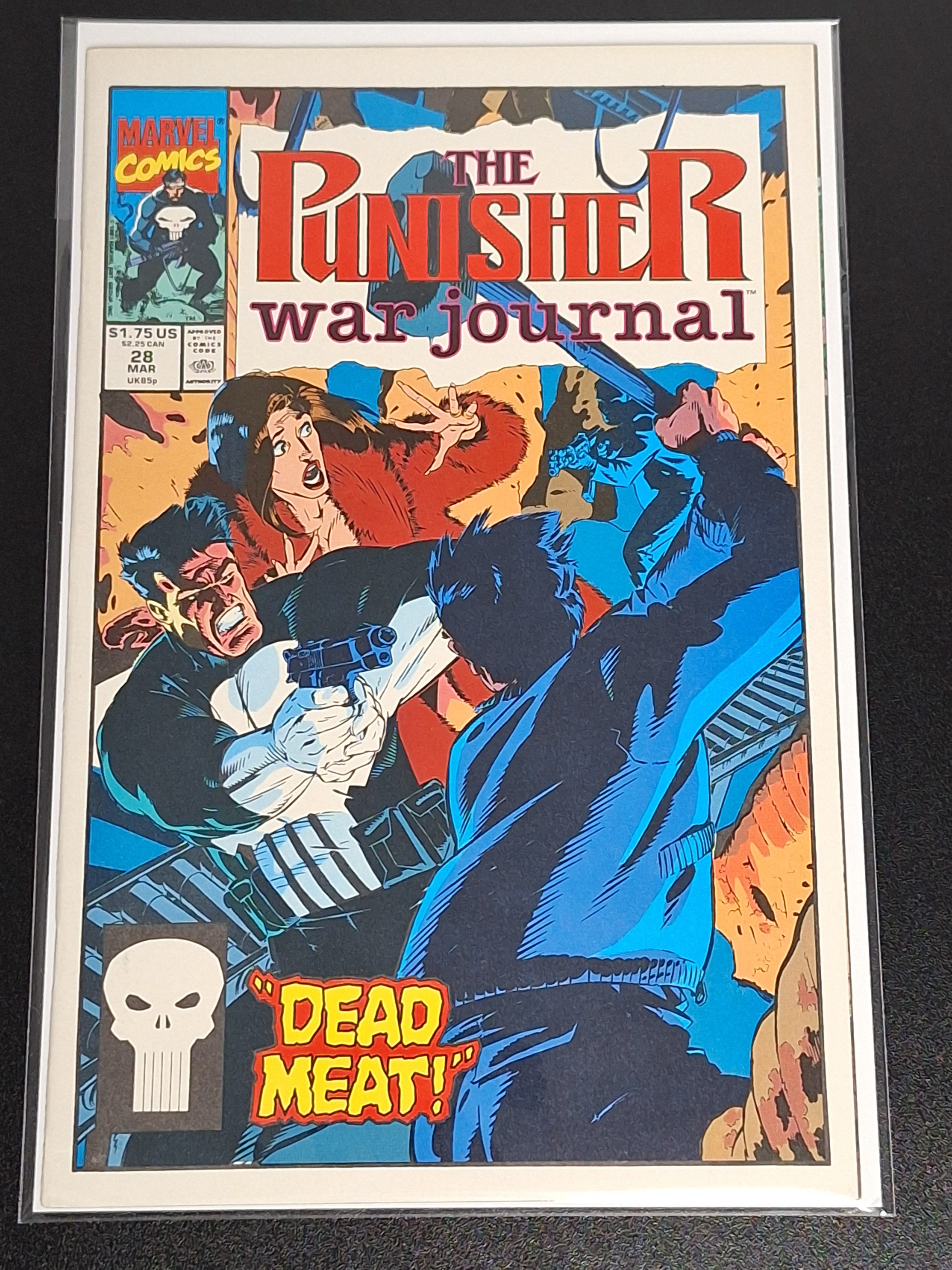 The Punisher: War Journal 28 Marvel 1991 Dead Meat!