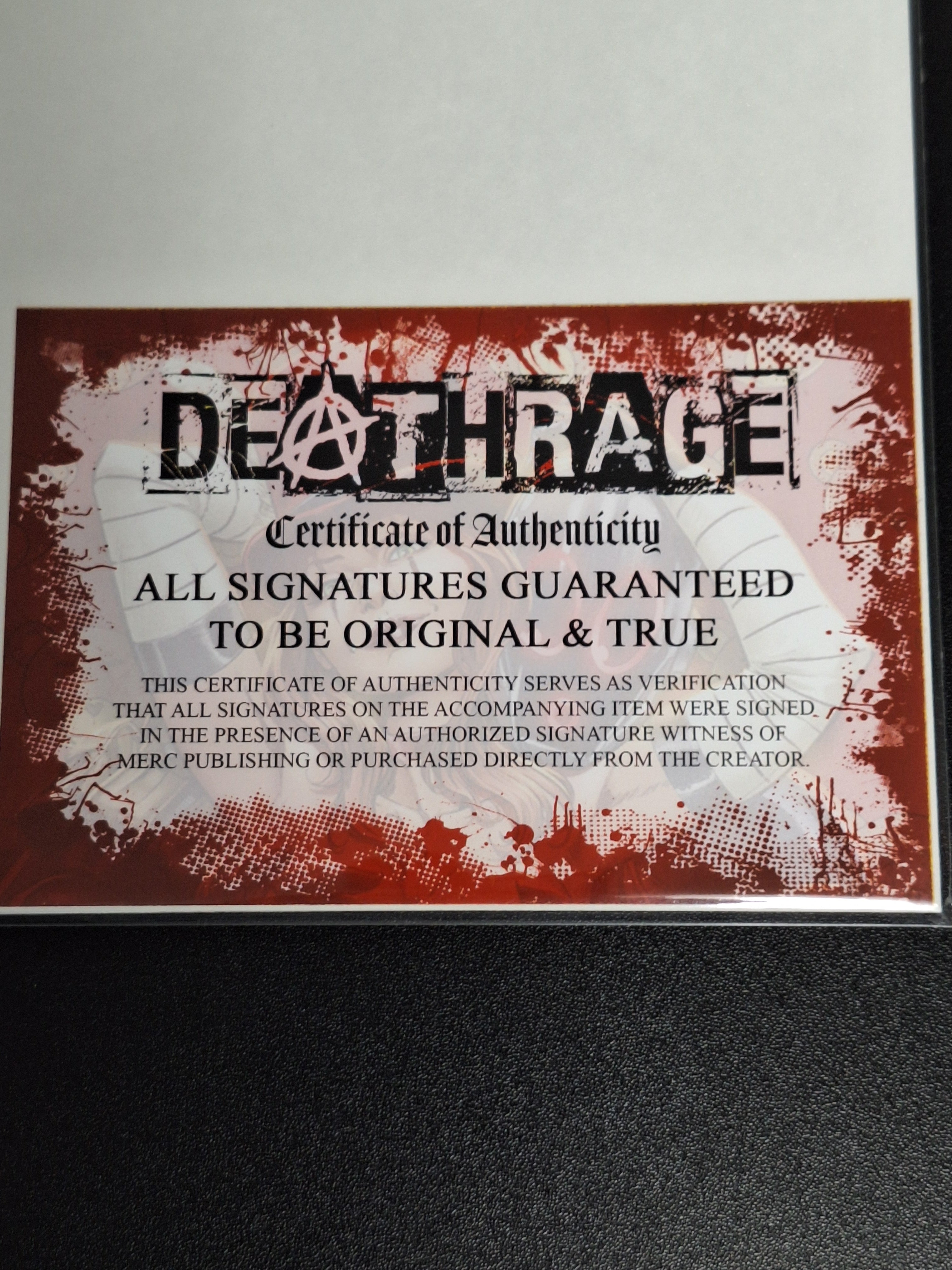 Deathrage 1 Shikarii Virgin Lingerie Exclusive Signed With COA