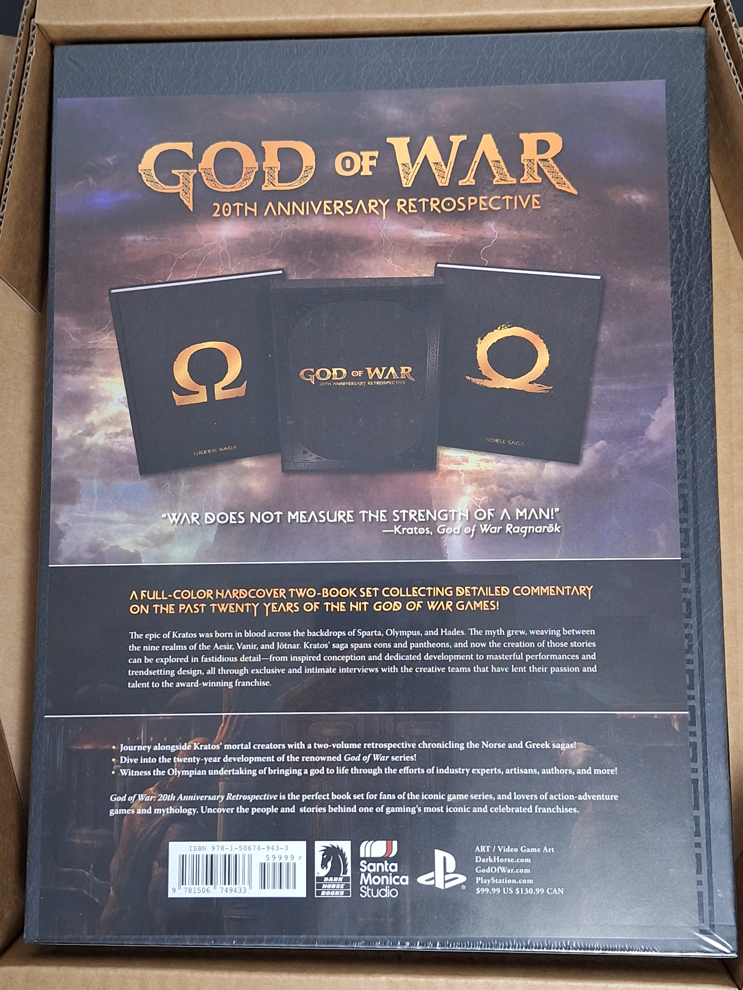 God Of War 20th Anniversary Retrospective Hardcover Slipcase Edition