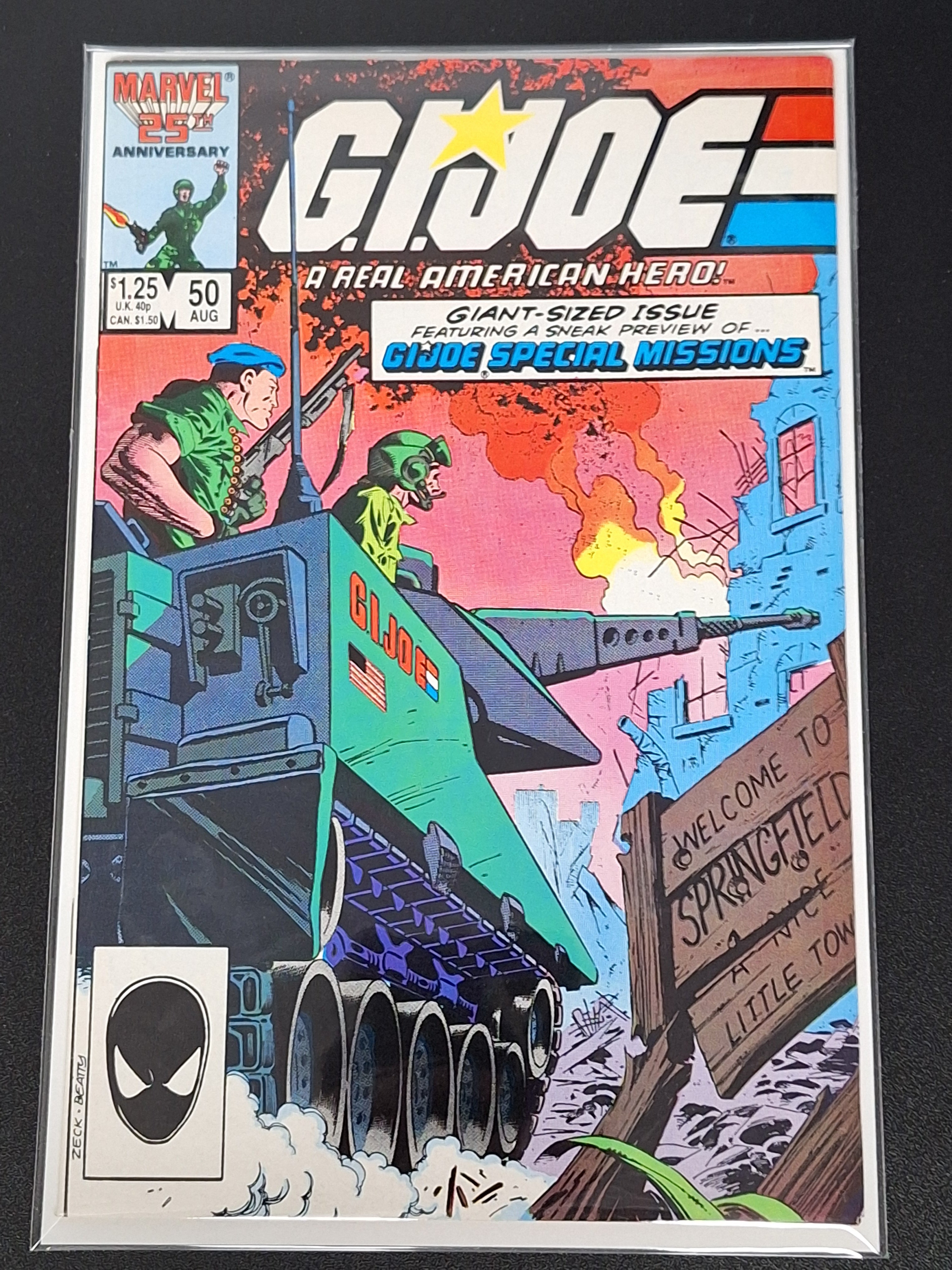 G.I. Joe 50 Marvel 1986 1st Zarana