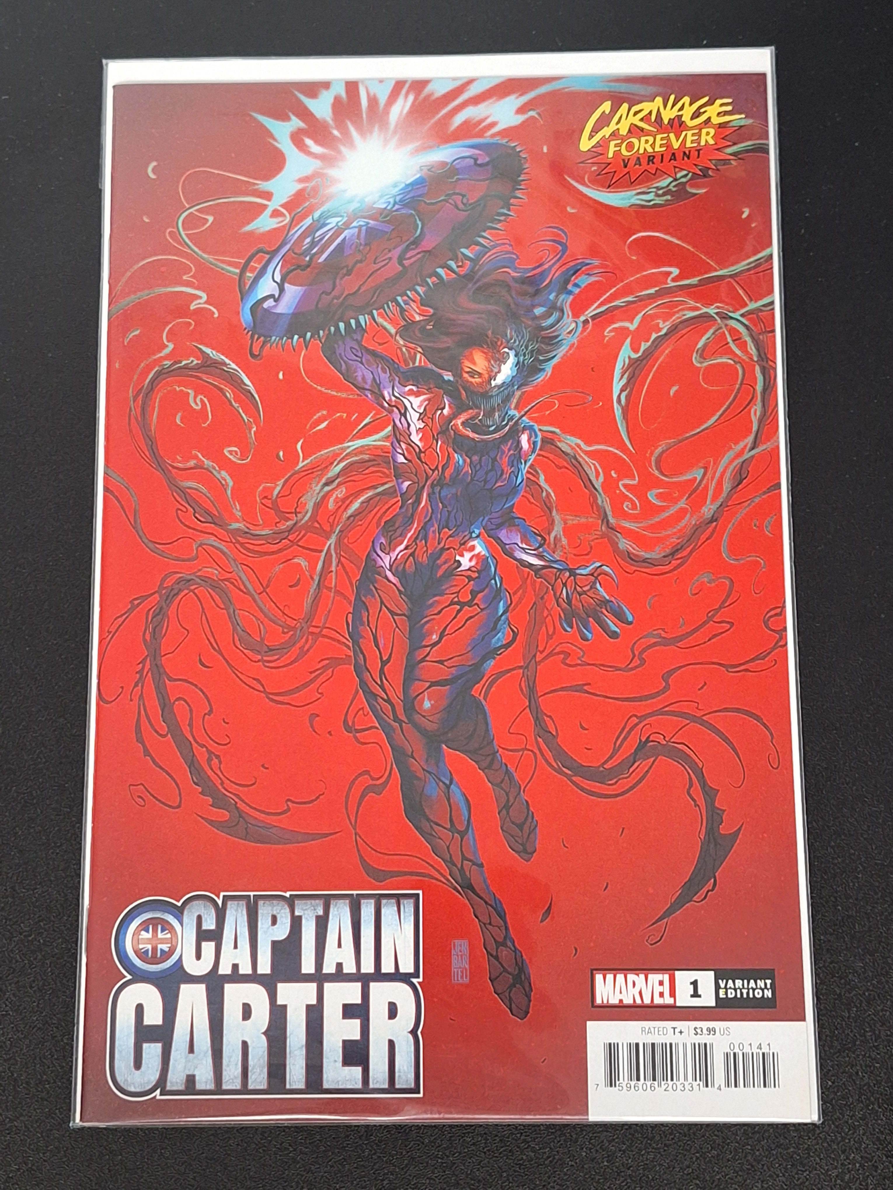 Captain Carter 1 Marvel 2022 Carnage Forever Variant 1st Captain Carter