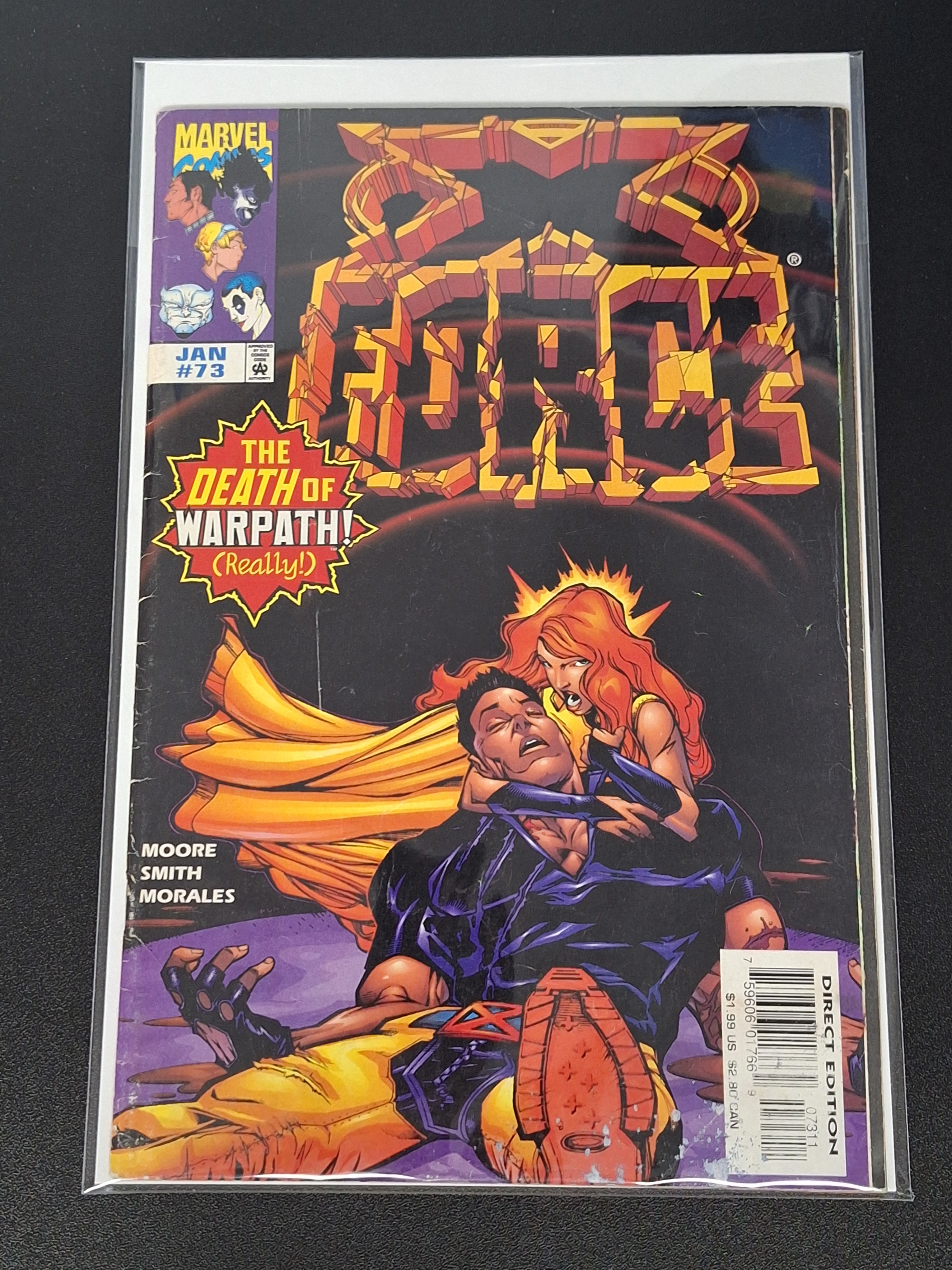 X-Force 73 Marvel 1998 Death Of Warpath