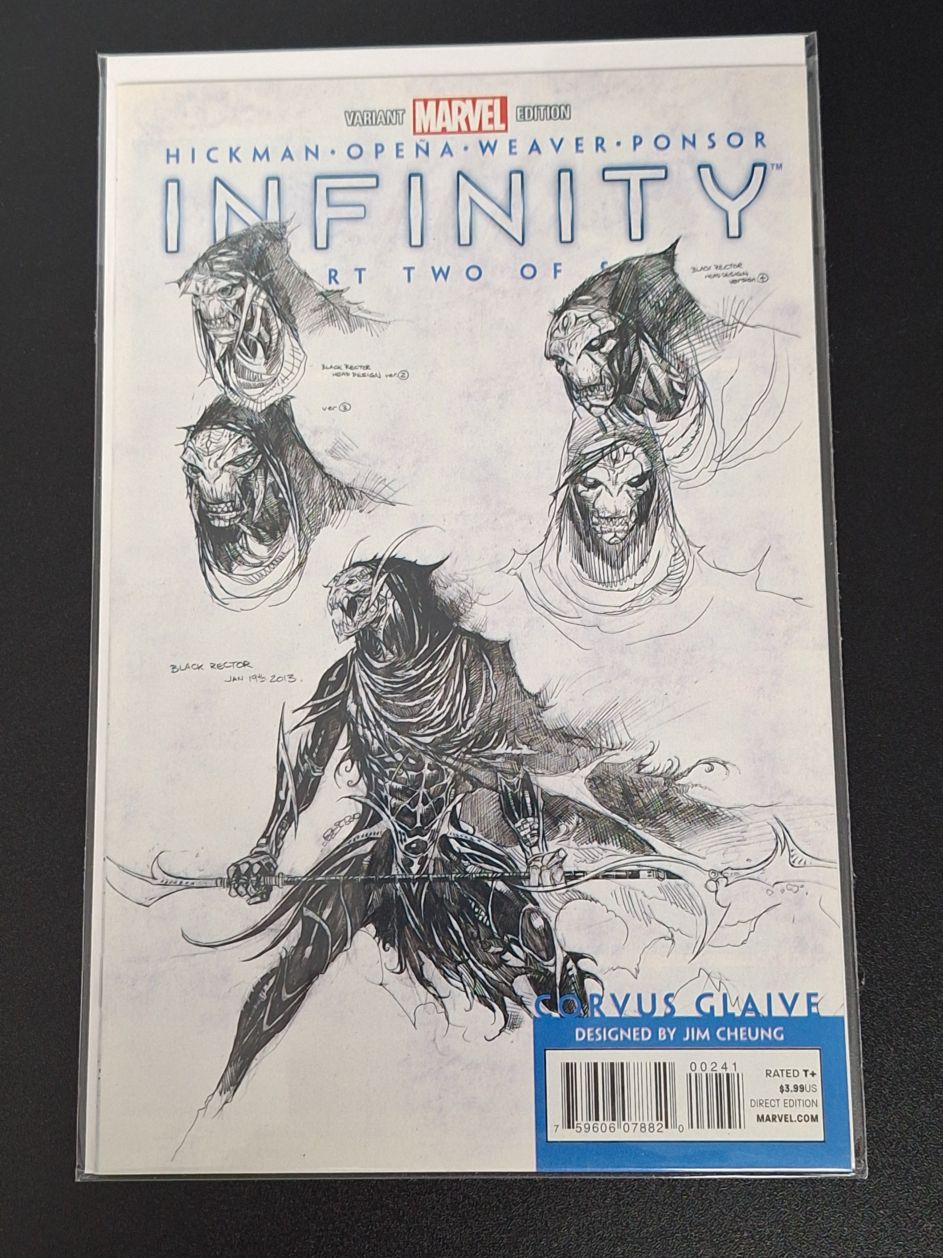 Infinity 2 Marvel 2013 Jim Cheung 1:50 Corvus Glaive Variant