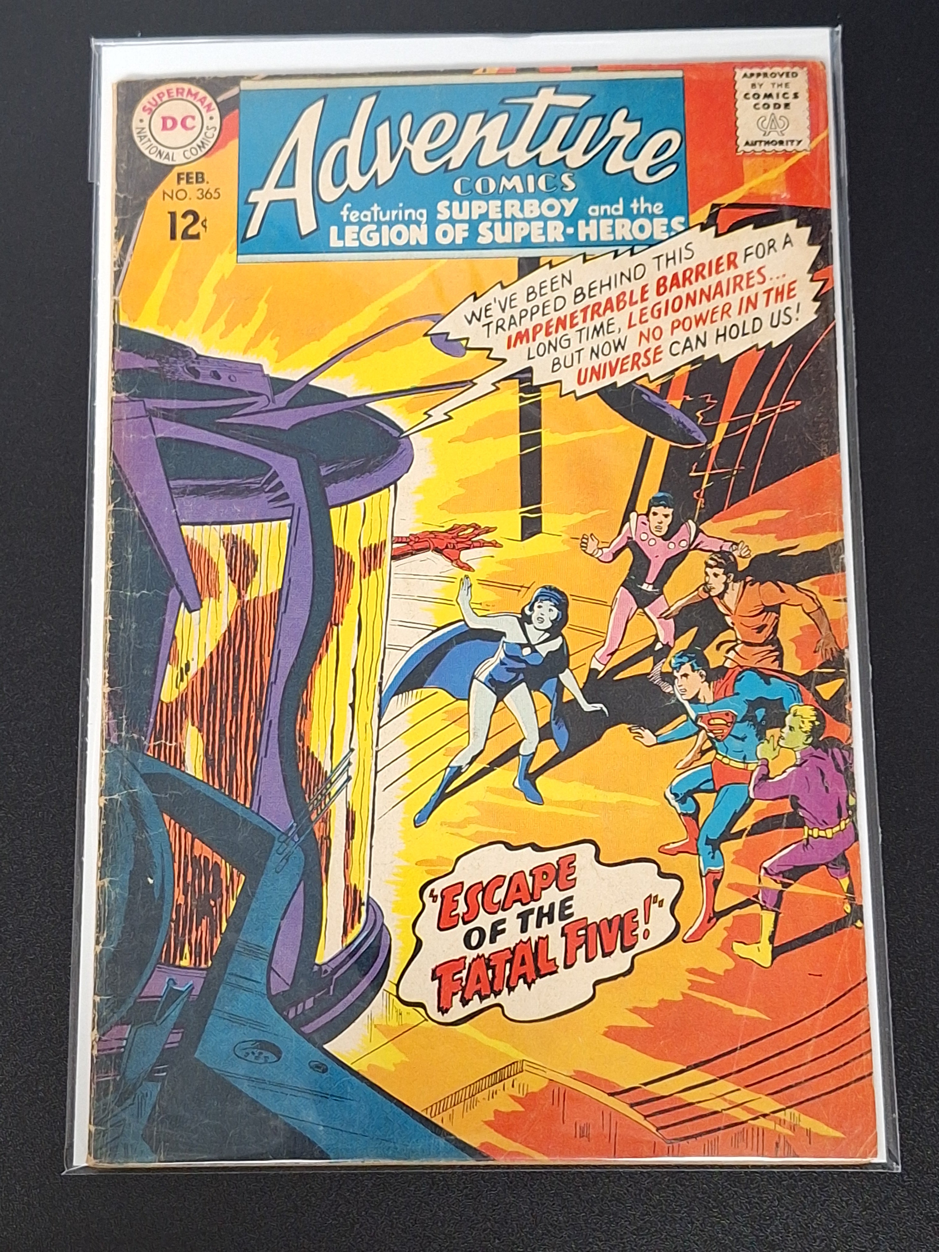 Adventure Comics 365 DC 1968 1st App Of Shadow Less