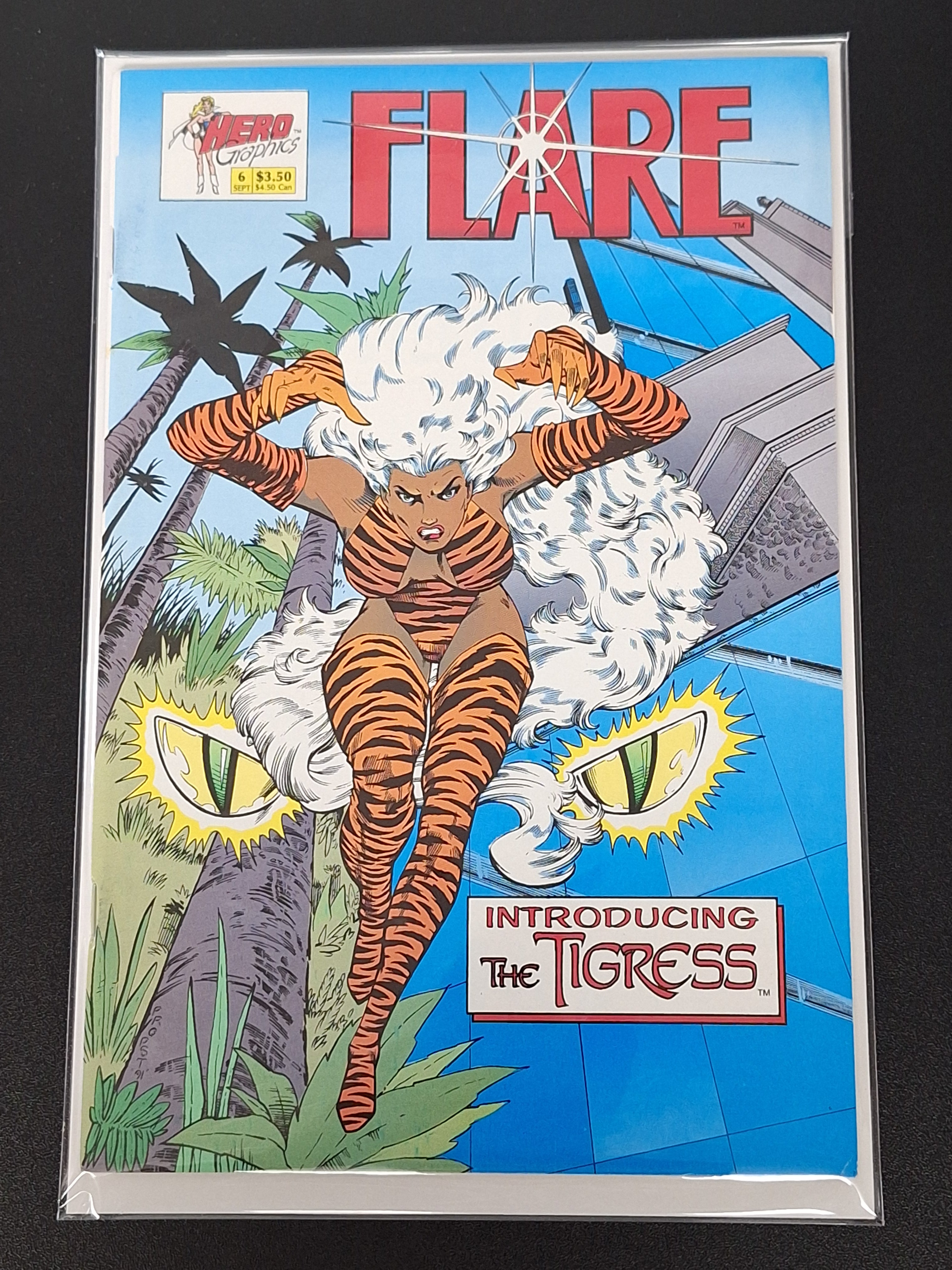 Flare 6 Hero Comics 1991 1st App of The Tigress