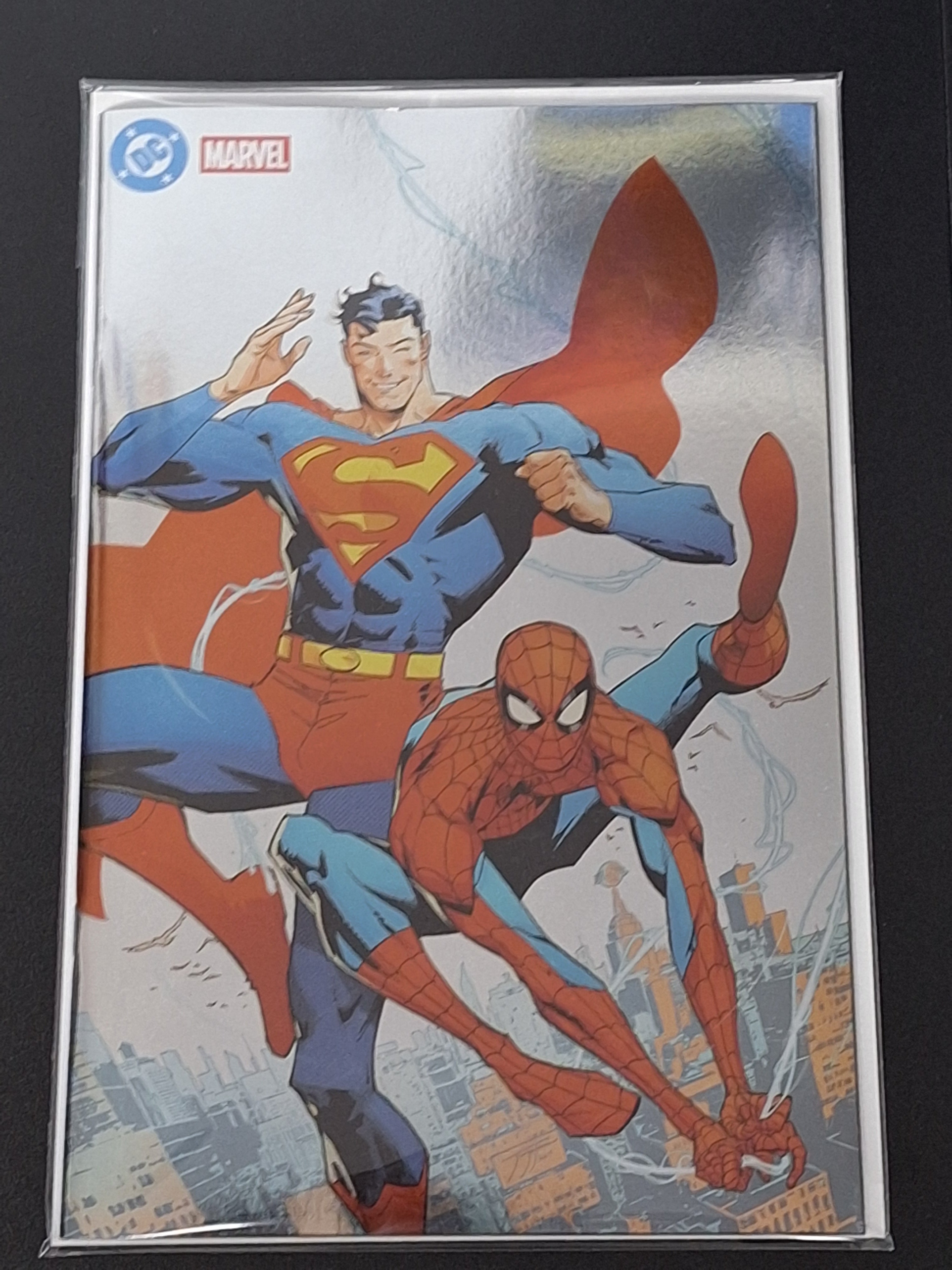 Superman Spider-Man 1 DC Marvel 2026 Foil Variant