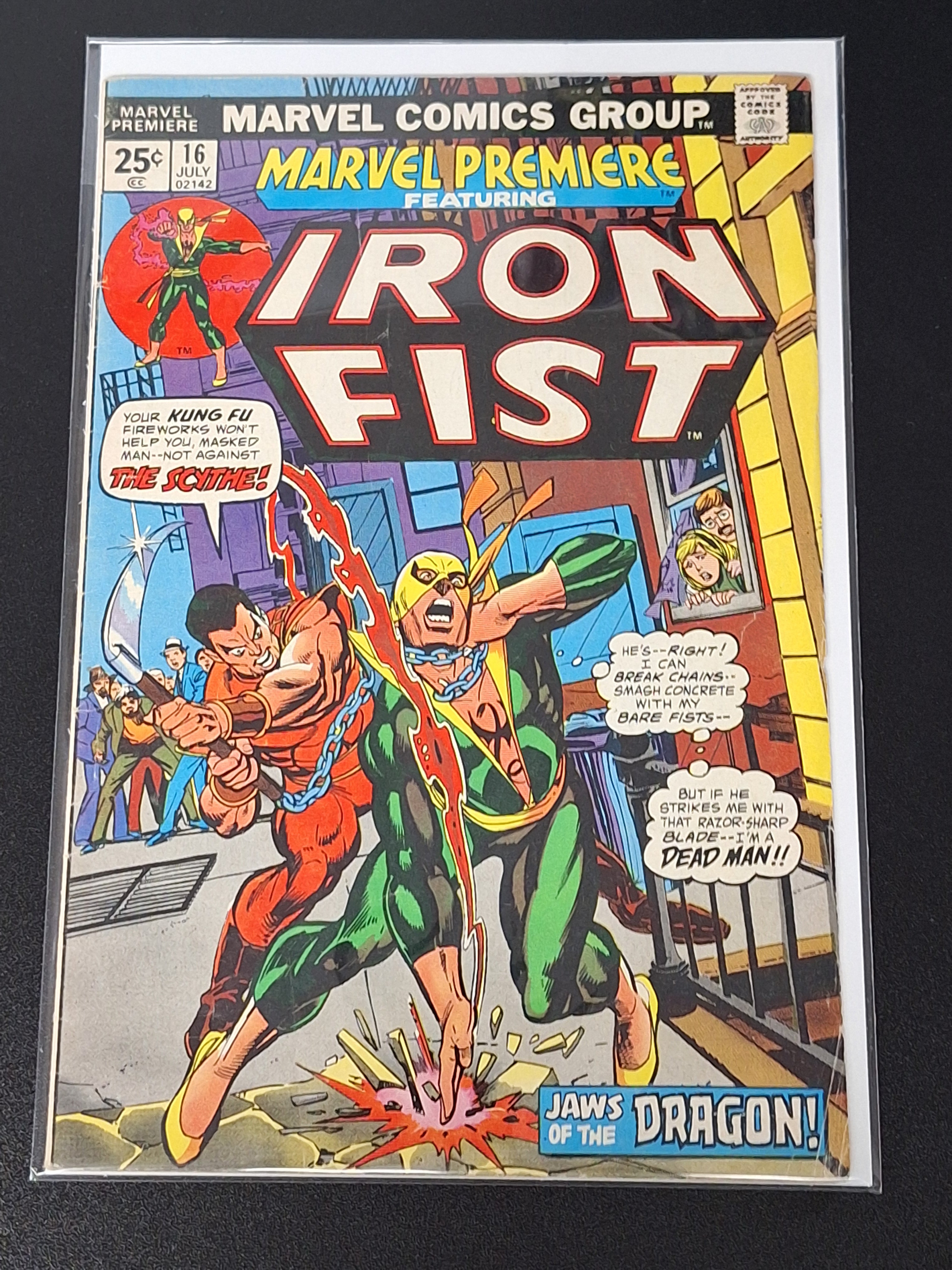 Marvel Premiere 16 Marvel 1974 2nd App & Origin Of Iron Fist