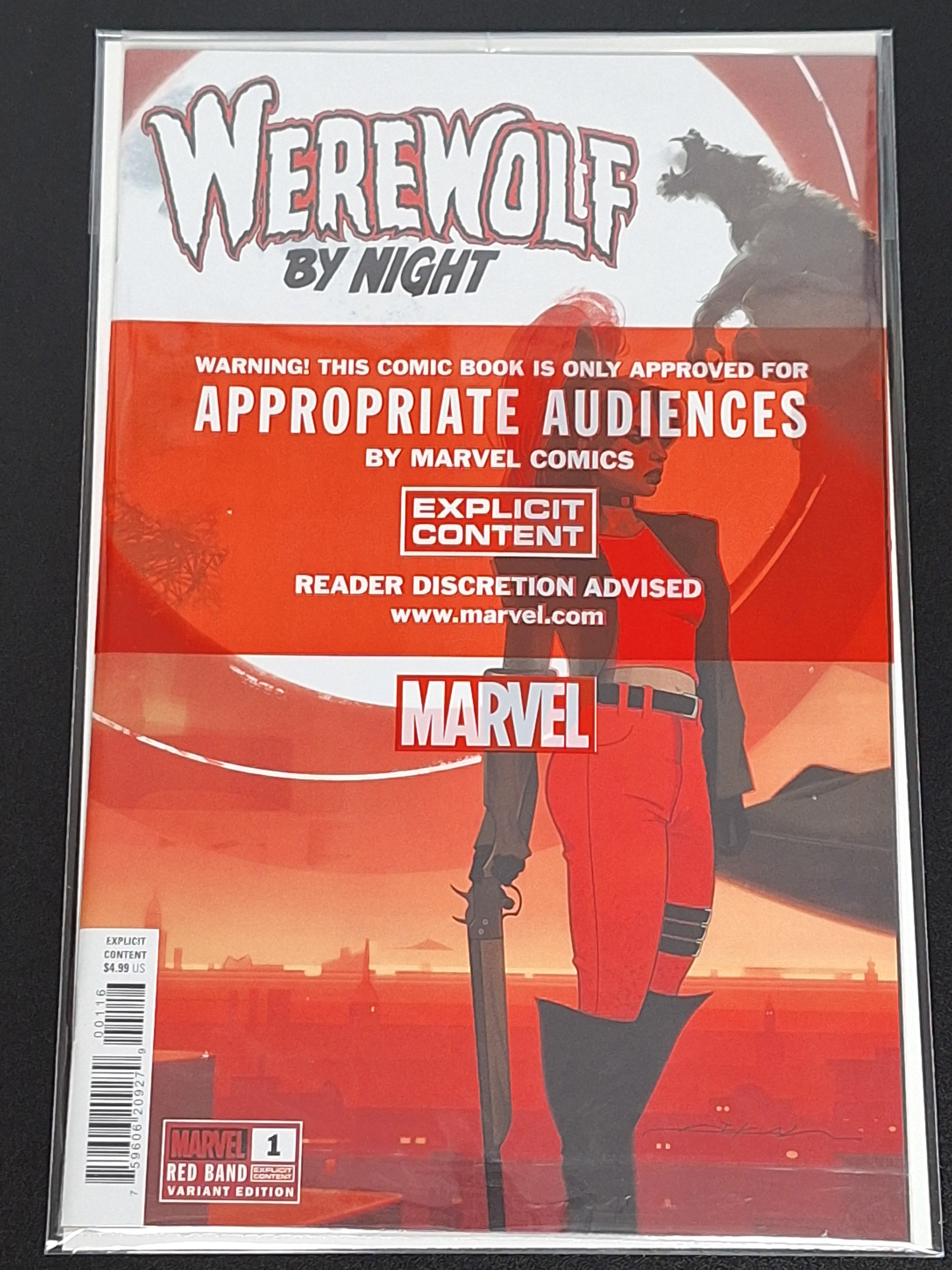 Werewolf By Night 1 Marvel 2024 Red Band Jeff Dekal 1:50 Variant