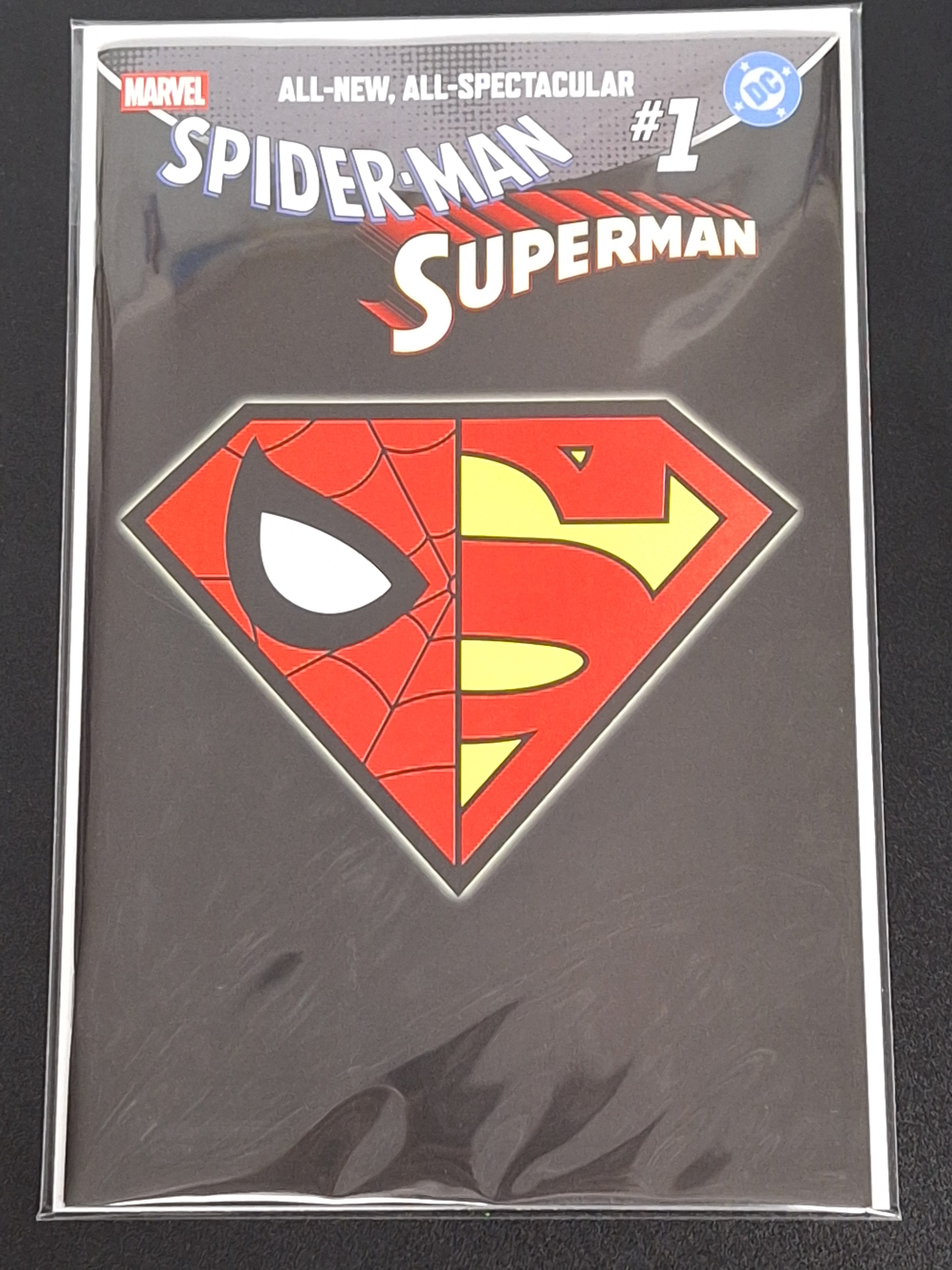 Spider-Man / Superman 1 Marvel DC 2026 Logo Mashup Variant