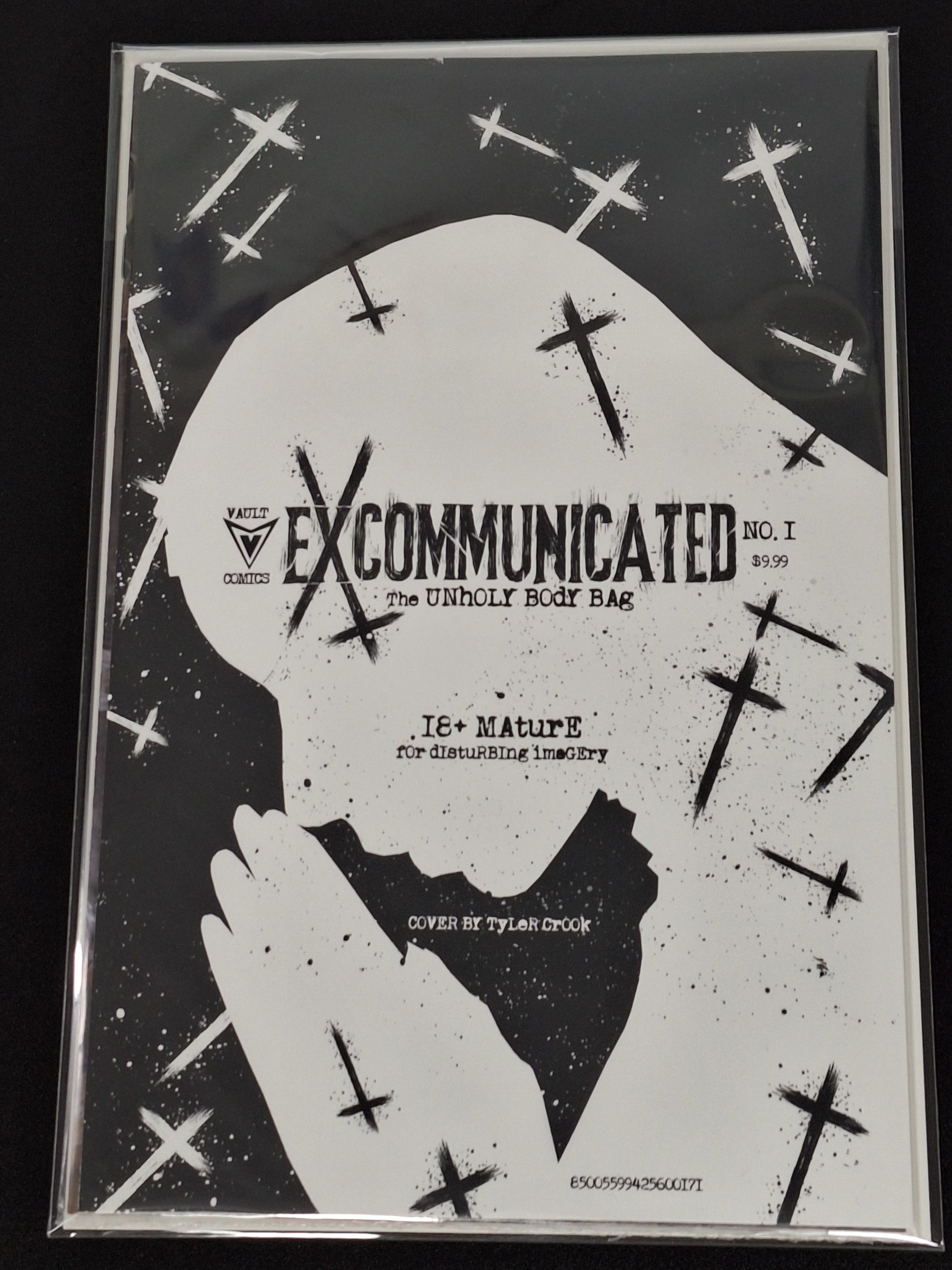 Excommunicated 1 Vault Comics 2026 Tyler Crook Unholy Body Bag Variant