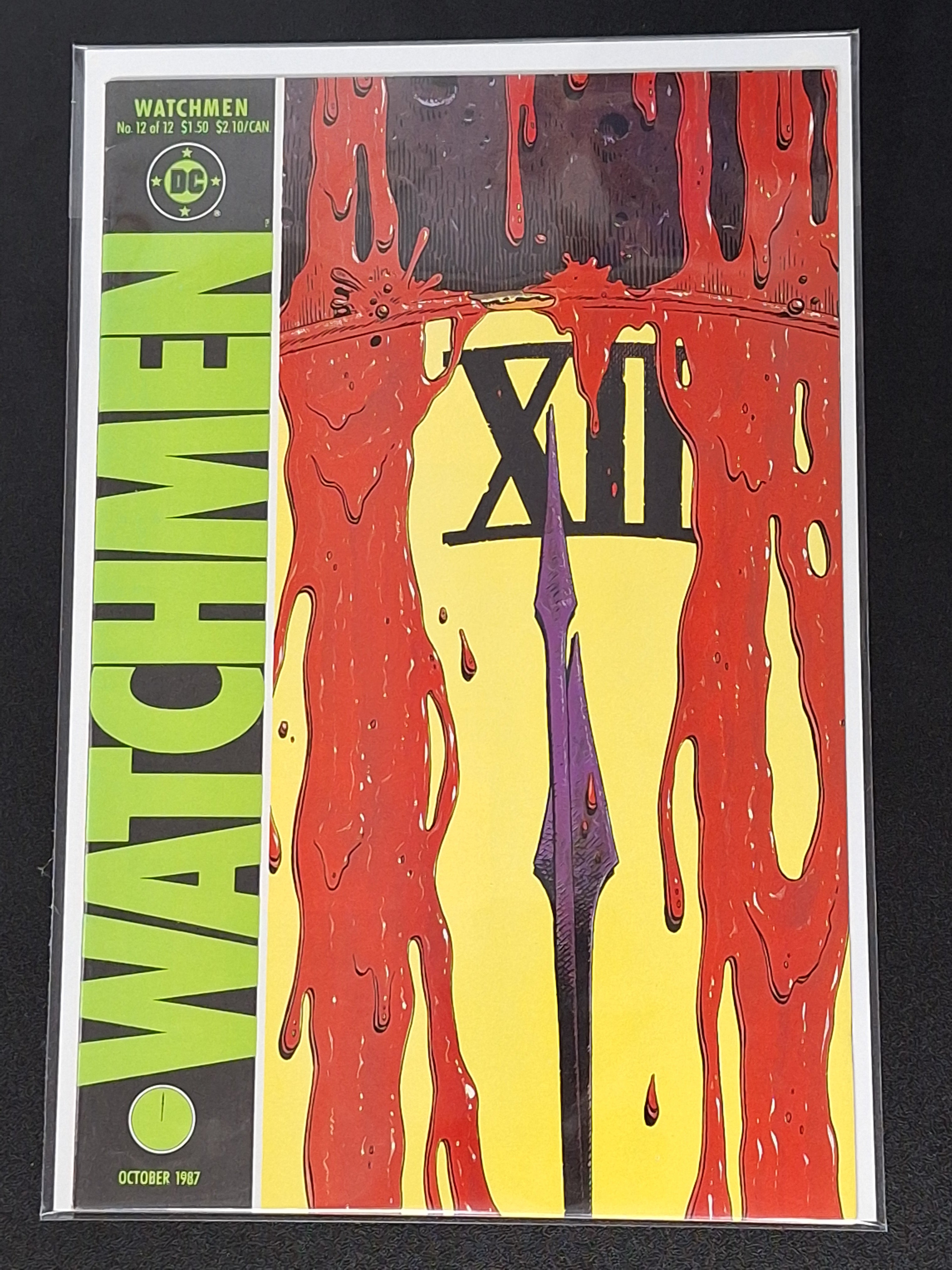 Watchmen 12 DC 1987 Final Issue Death of Rorschach