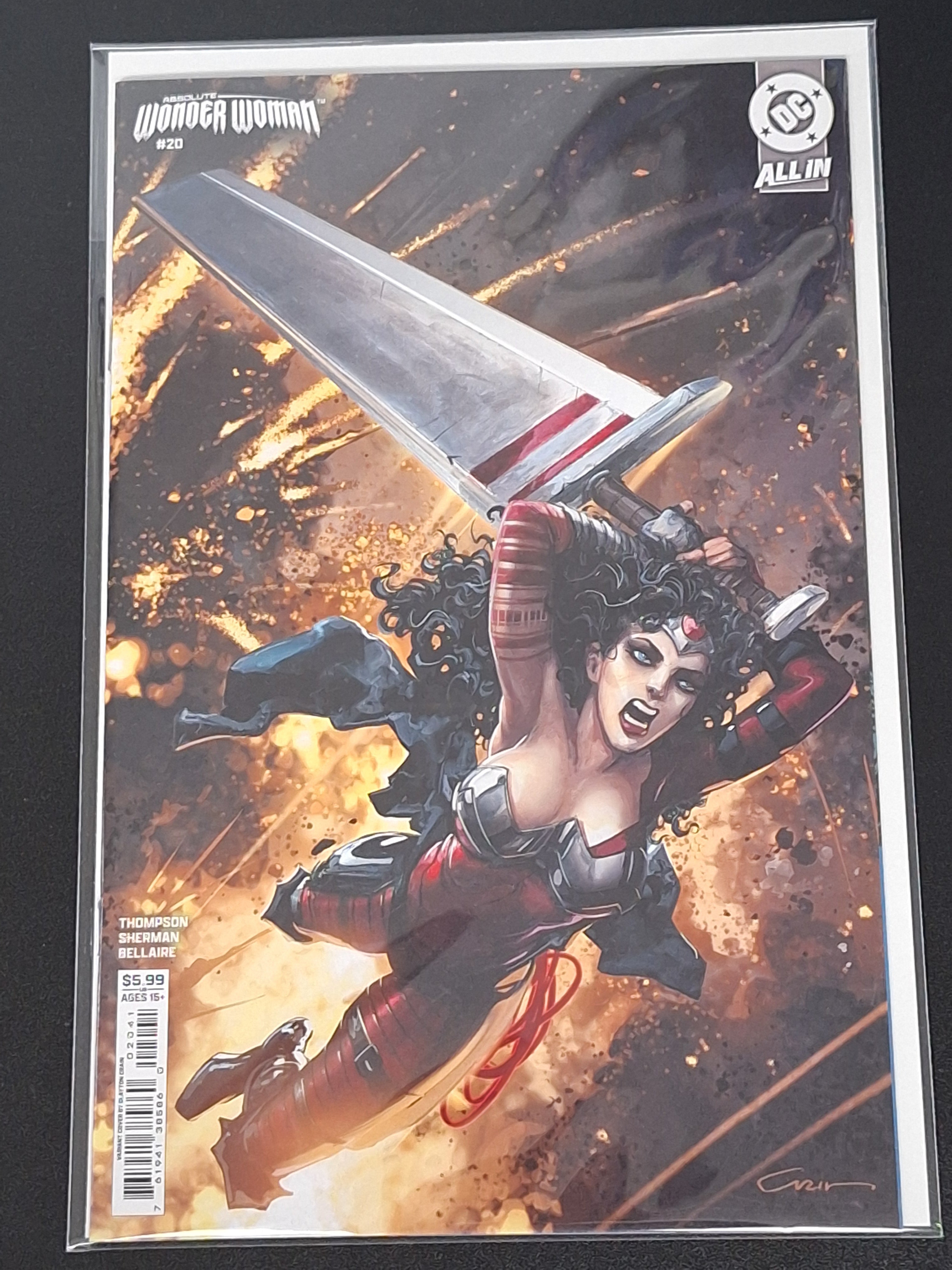 Absolute Wonder Woman 20 DC 2026 Clayton Crain Variant