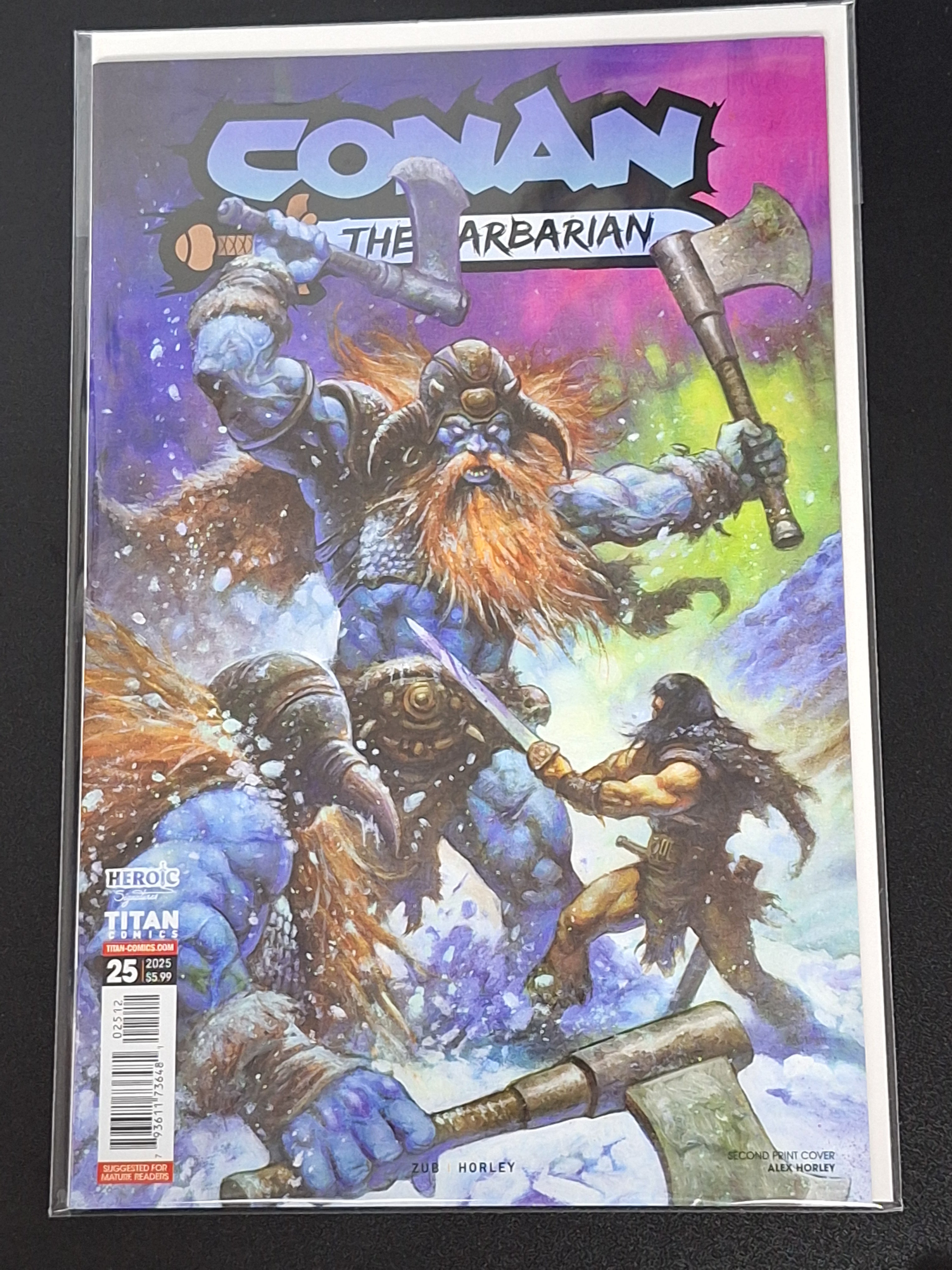 Conan The Barbarian 25 Titan 2026 Alex Horley Second Printing Variant