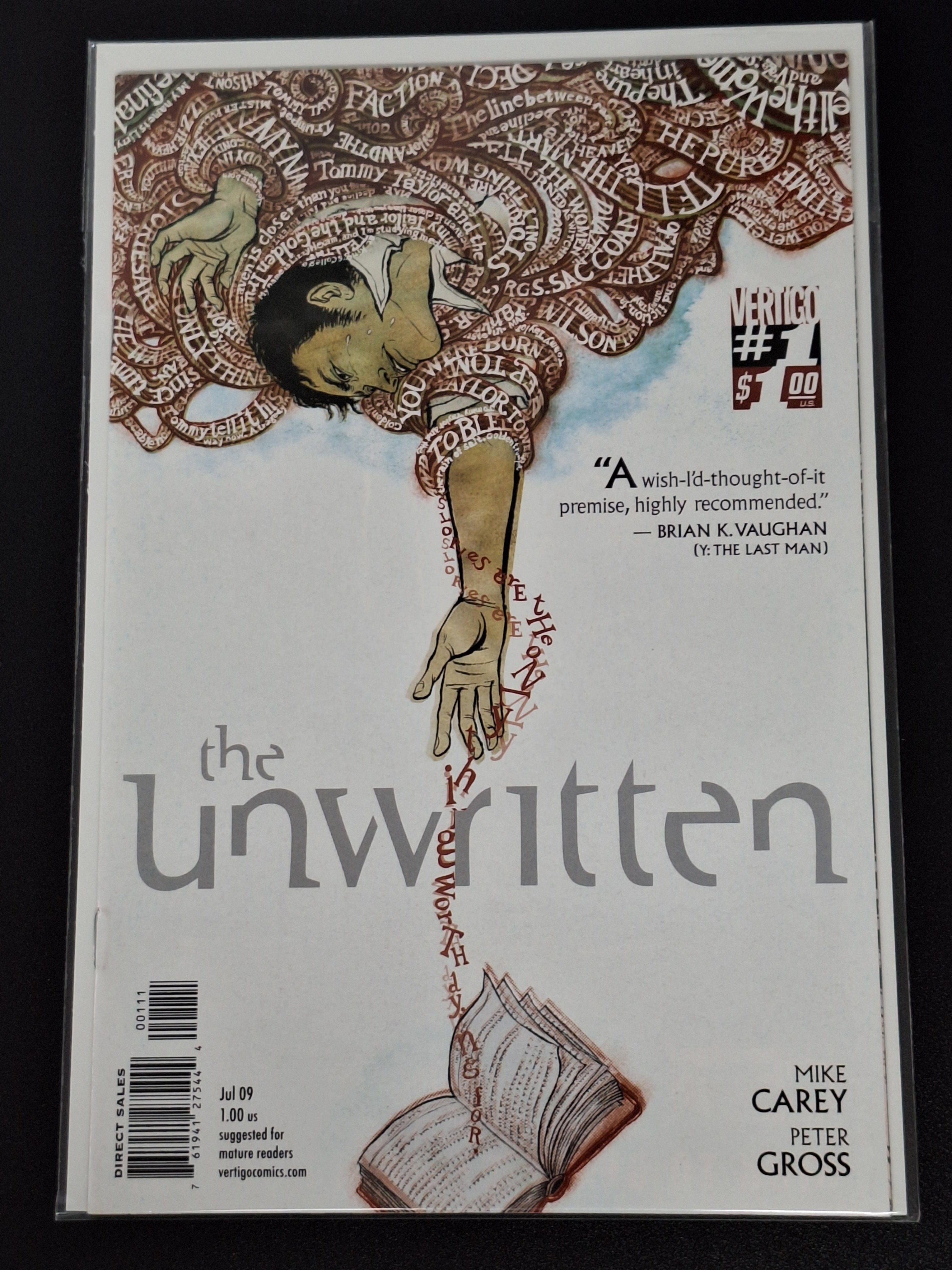 The Unwritten 1 DC Vertigo 2009 First Printing