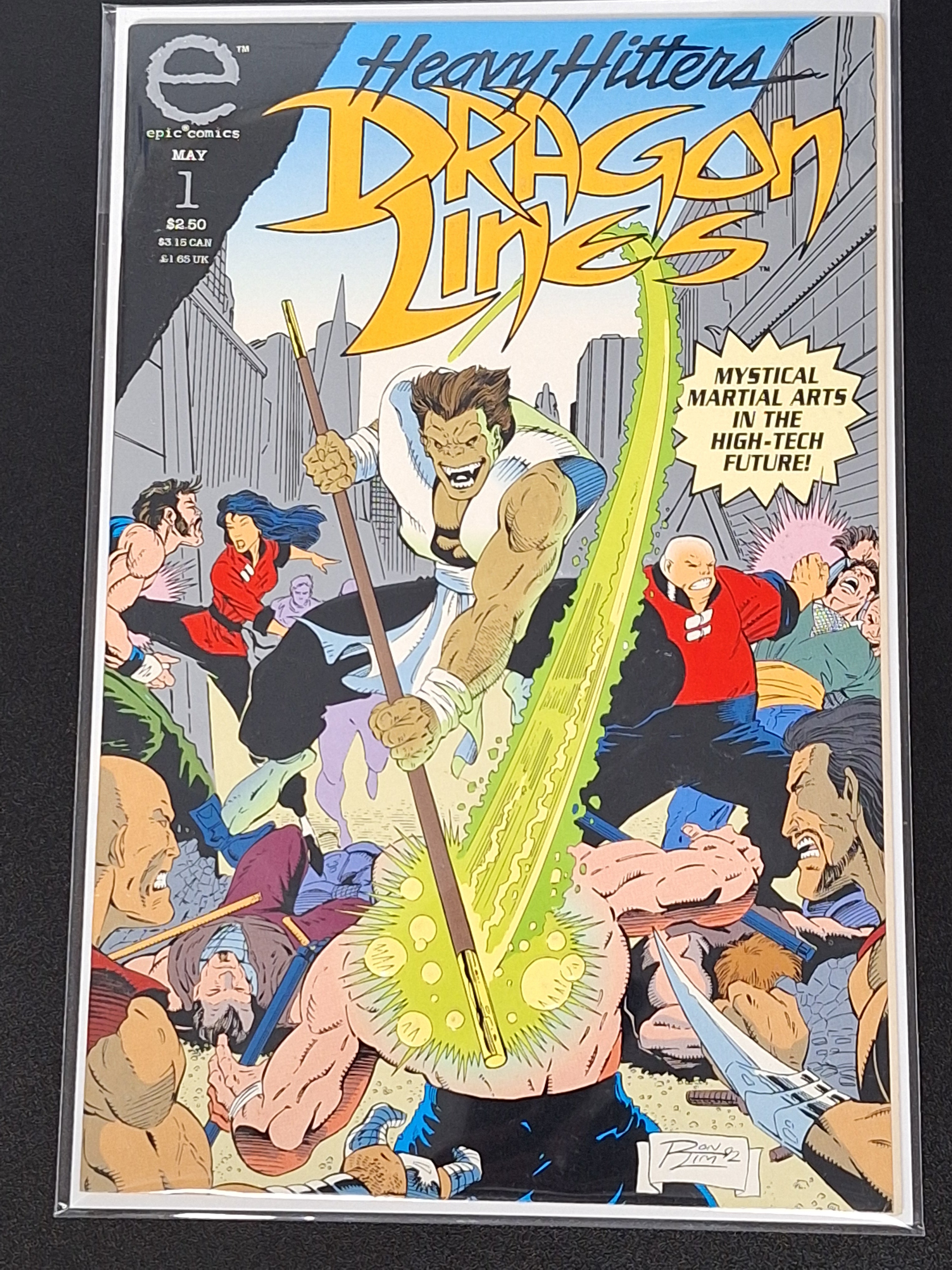 Dragon Lines 1 Epic Comics 1993 Ron Lim Embossed Cover