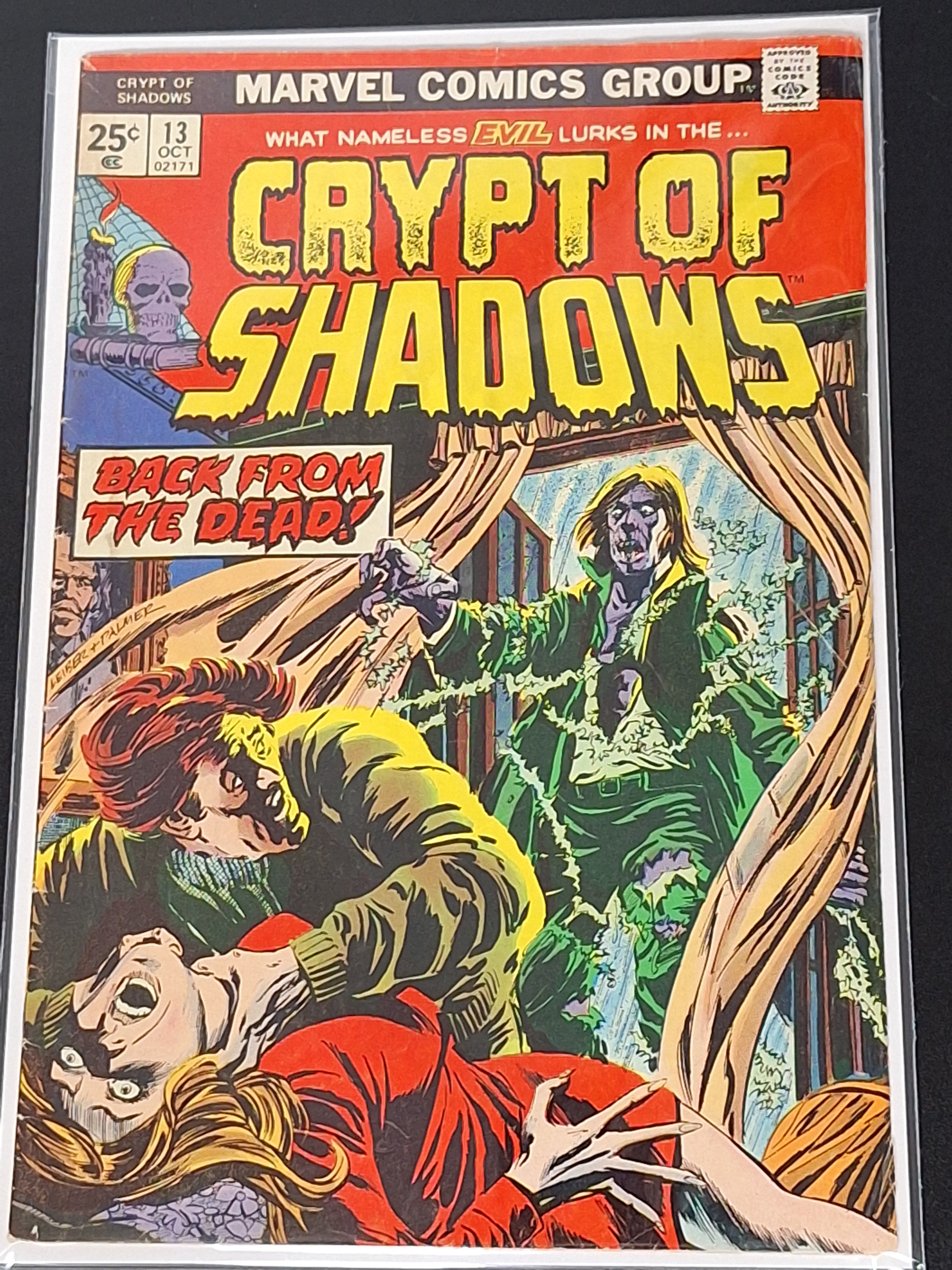 Crypt Of Shadows 13 Marvel 1974 Back From The Dead, Bronze Age Horror