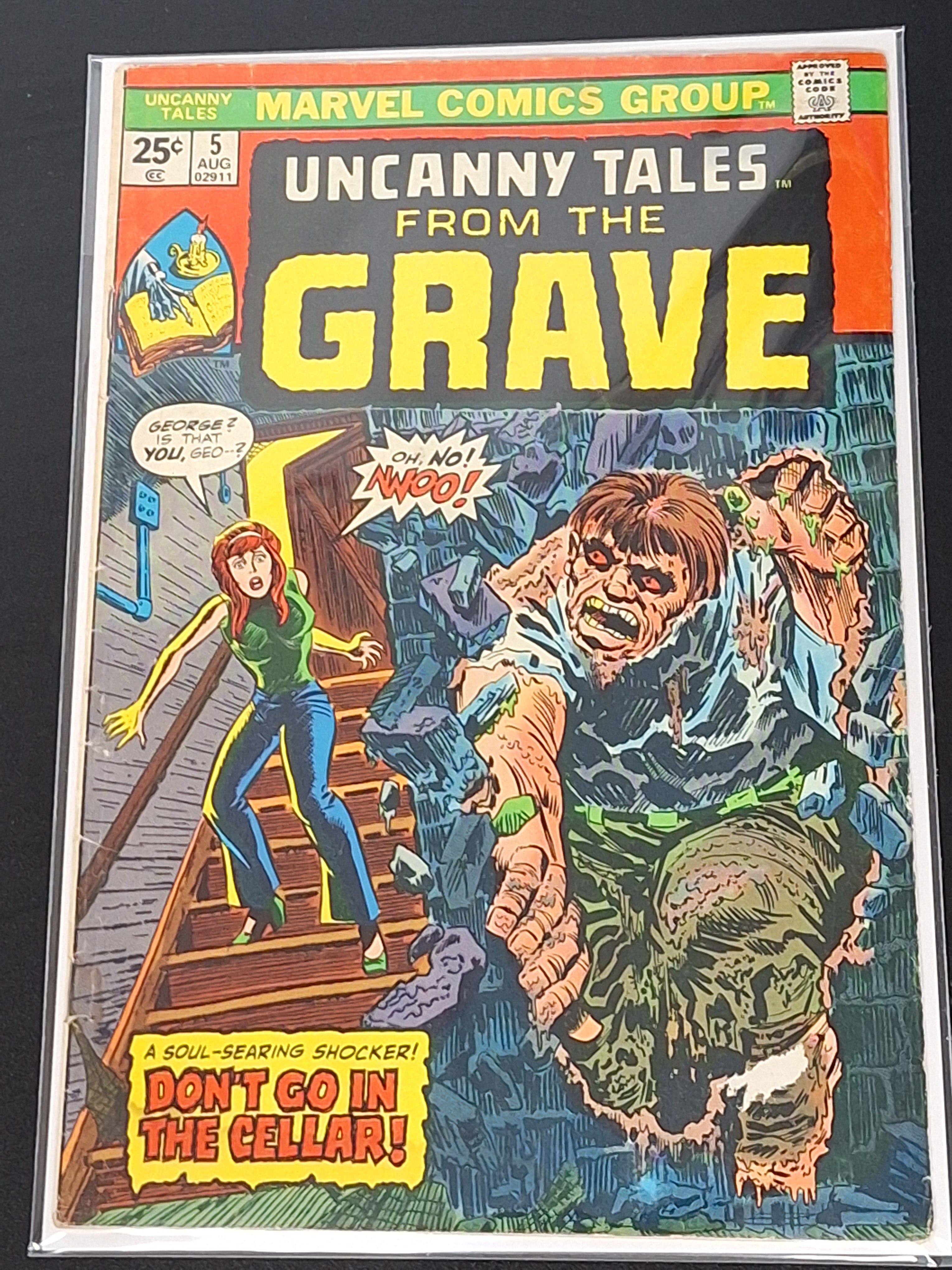 Uncanny Tales 5 Marvel 1974 Bronze Age Horror, Thing In The Celler
