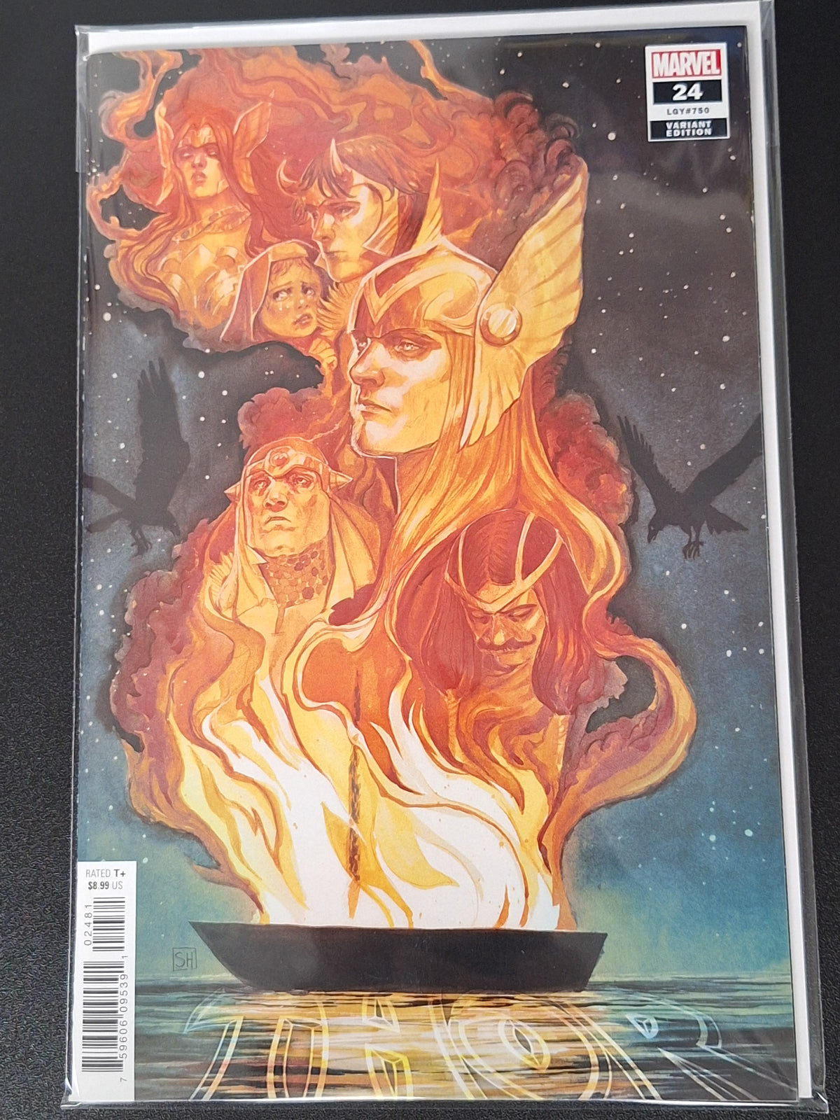 Thor 24 Marvel LGY #750 Oversize 60th Anniversary Stephanie Hans Variant