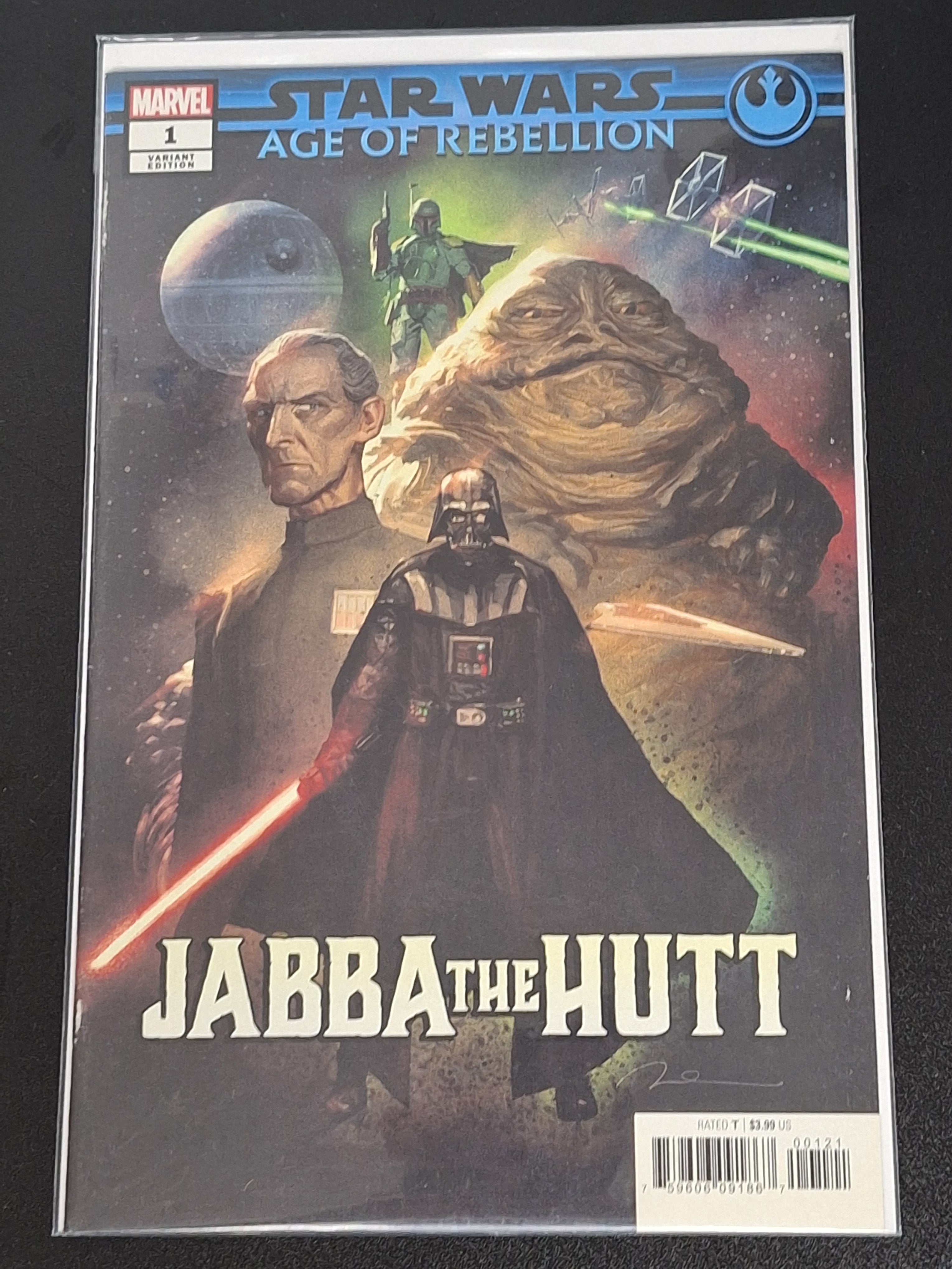 Star Wars Age Of Rebellion: Jabba The Hutt 1 Marvel 2019 Parel Variant
