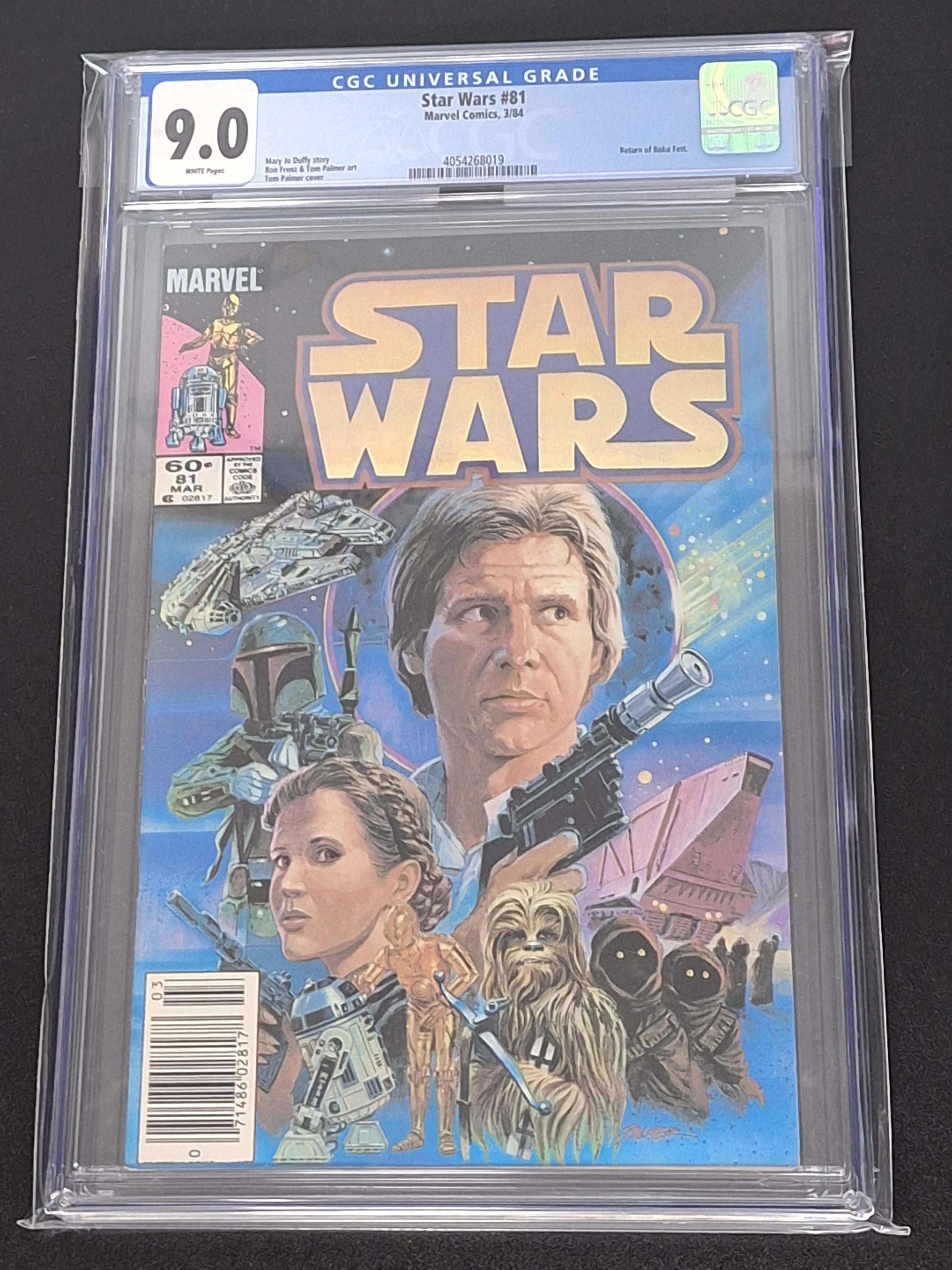 Star Wars 81 Marvel 1984 CGC 9.0 Newsstand Boba Fett Escapes The Sarlac Pit