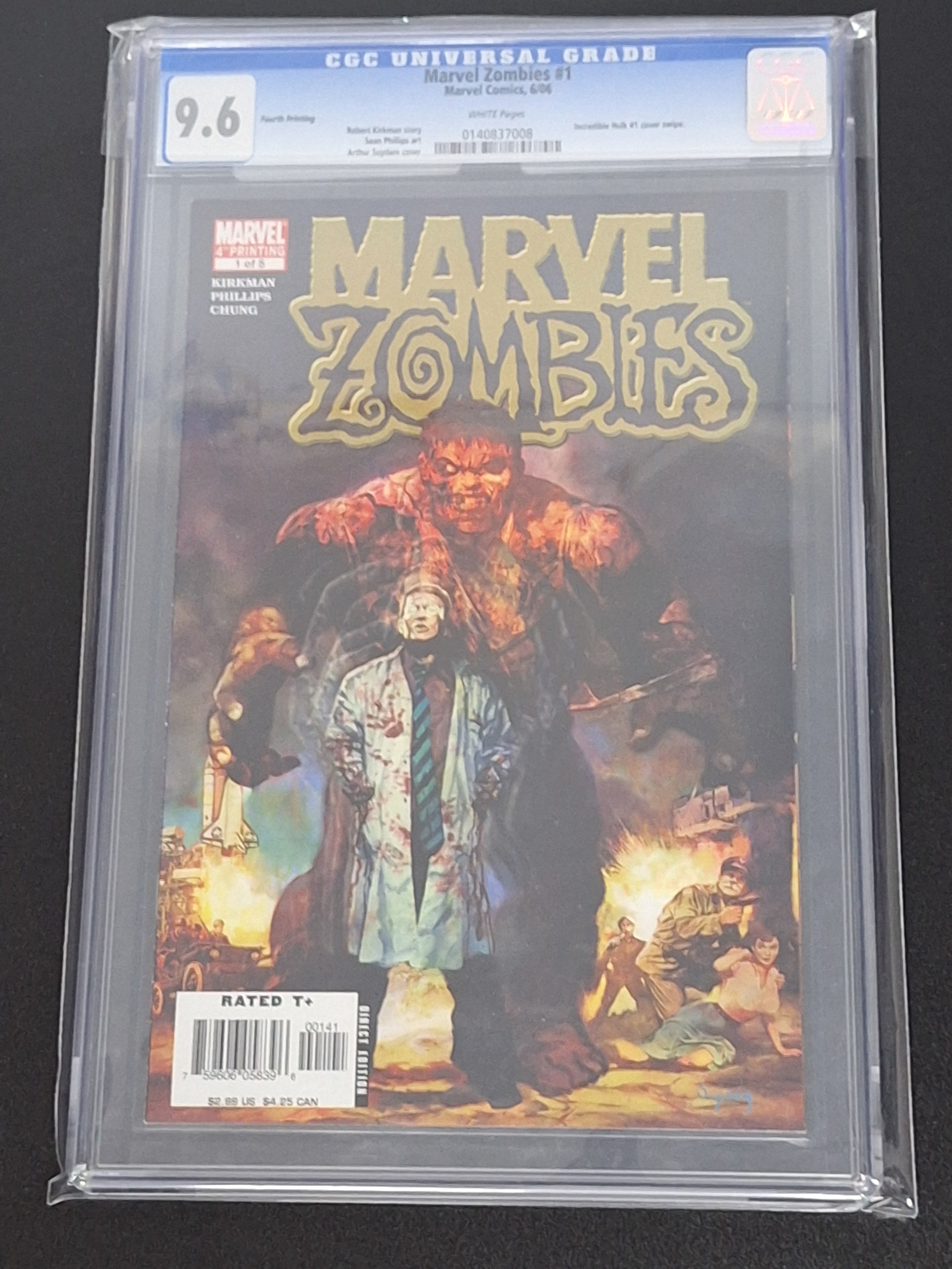 Marvel Zombies 1 Marvel 2006 Arthur Suydam 4th Printing Variant CGC 9.6