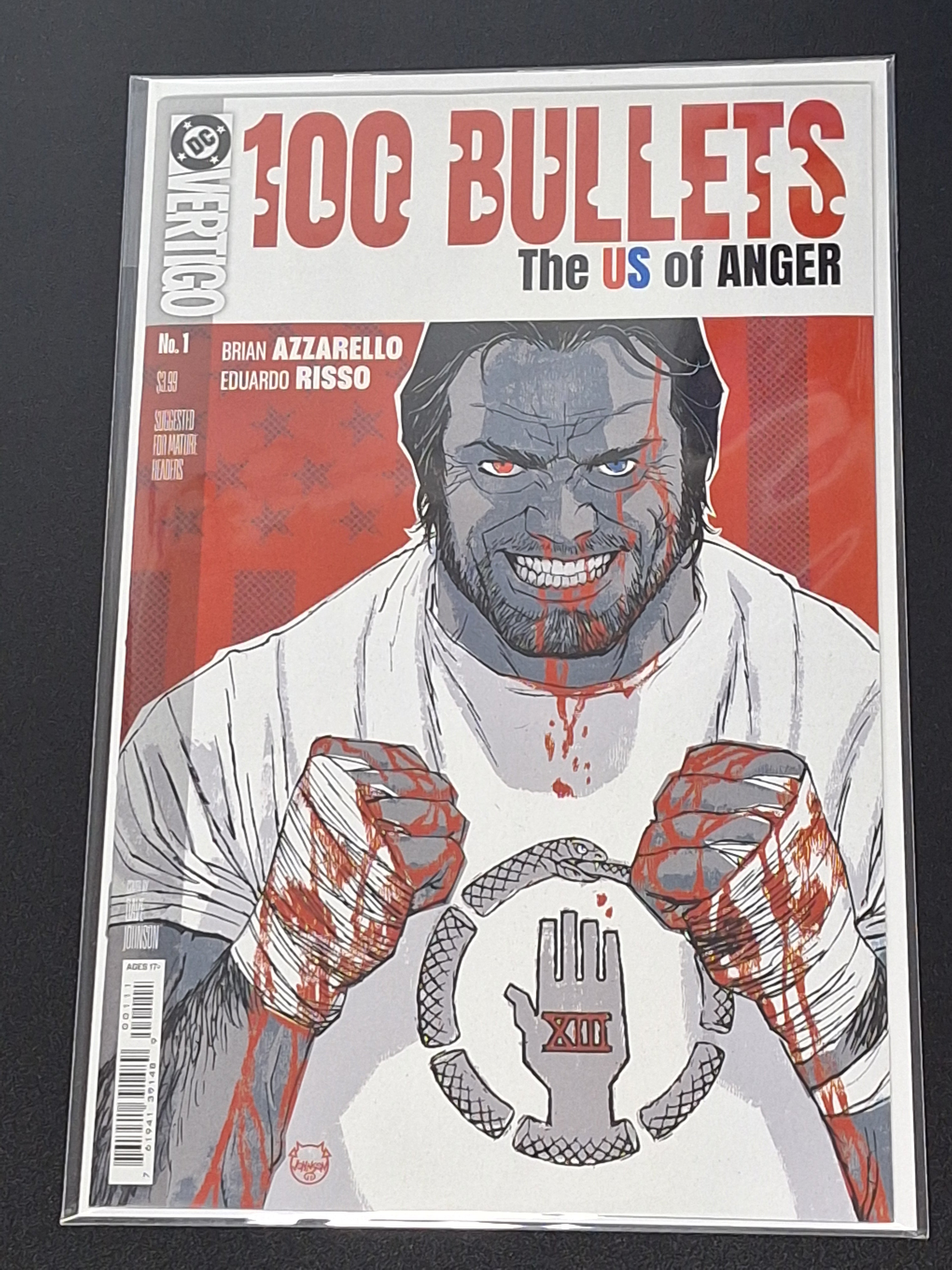 Auction - 100 Bullets The US of Anger 1 Cover A