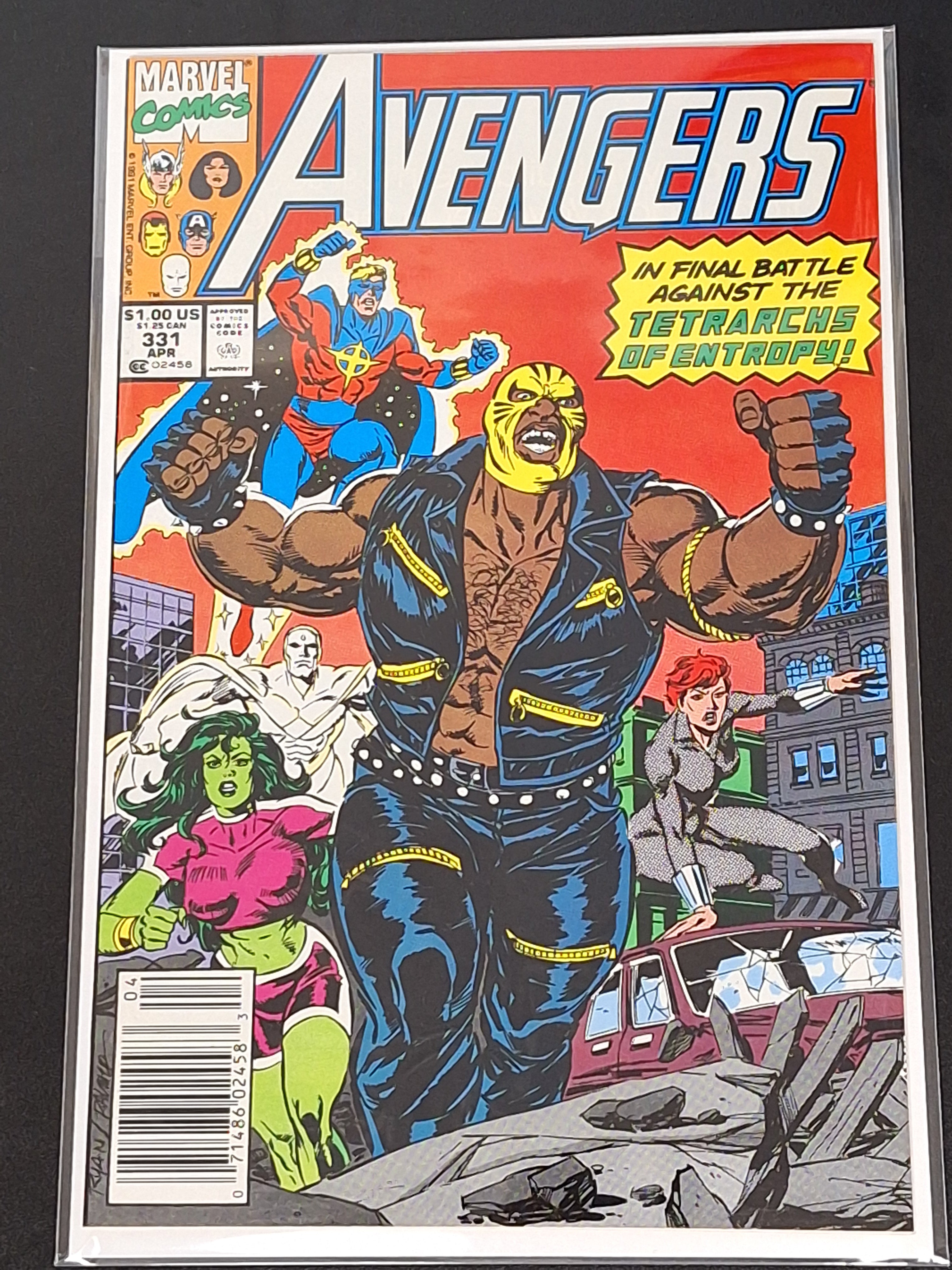 Avengers 331 Marvel 1991 Newsstand Edition