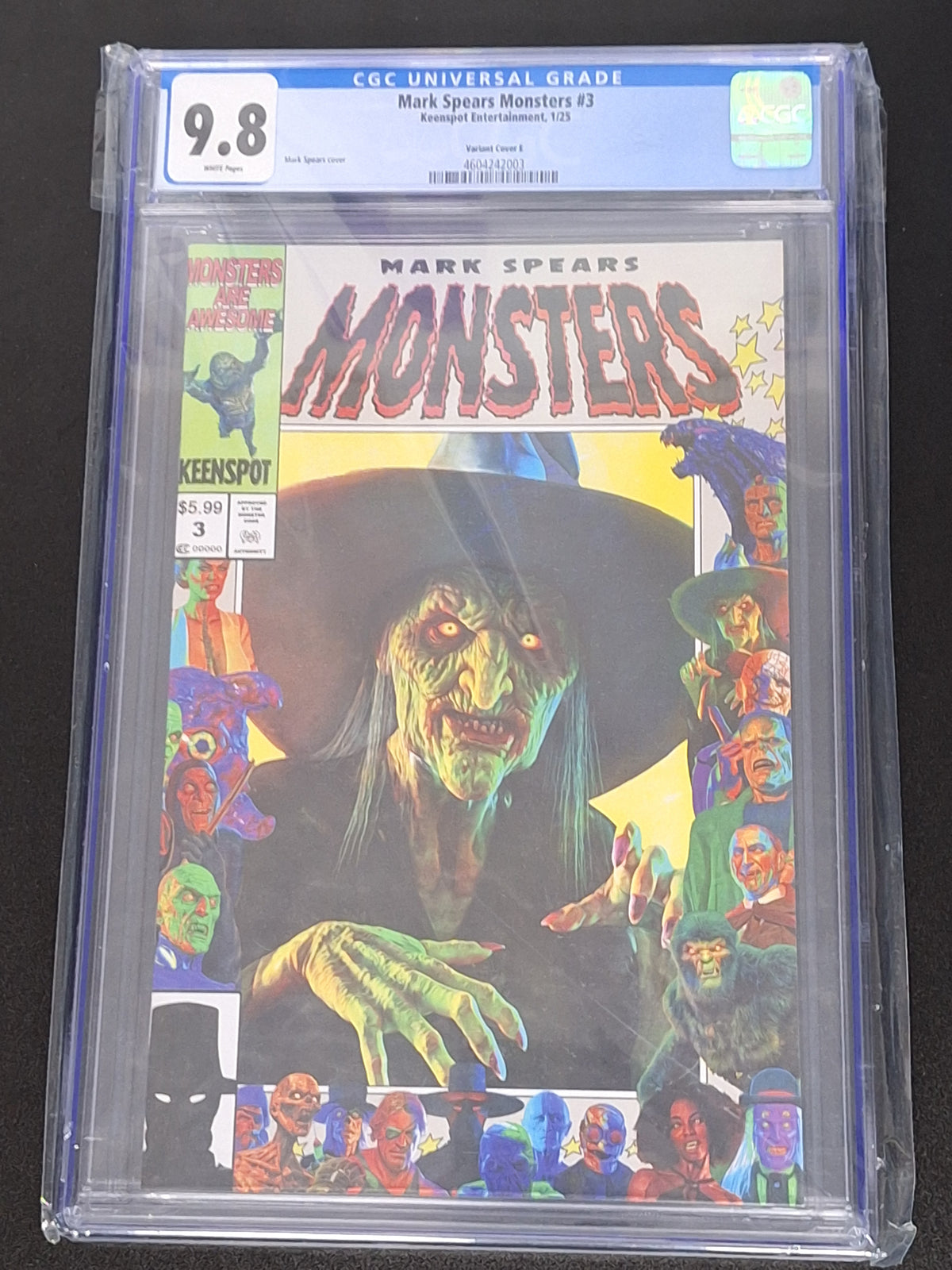 Mark Spears Monsters 3 Cover E 25th Anniversary Homage: Witch CGC 9.8