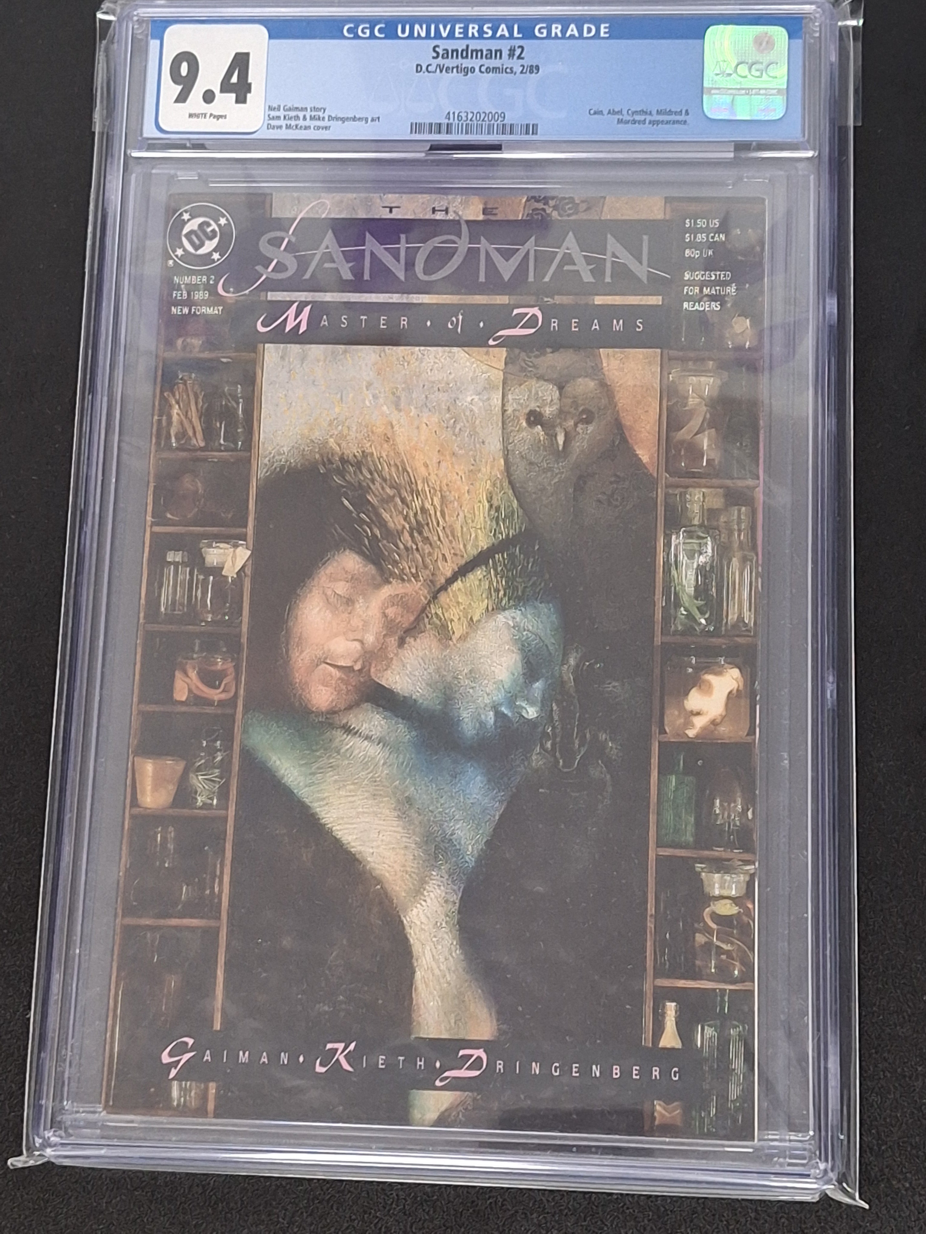 Sandman 2 DC 1989 2nd App of Dream CGC 9.4