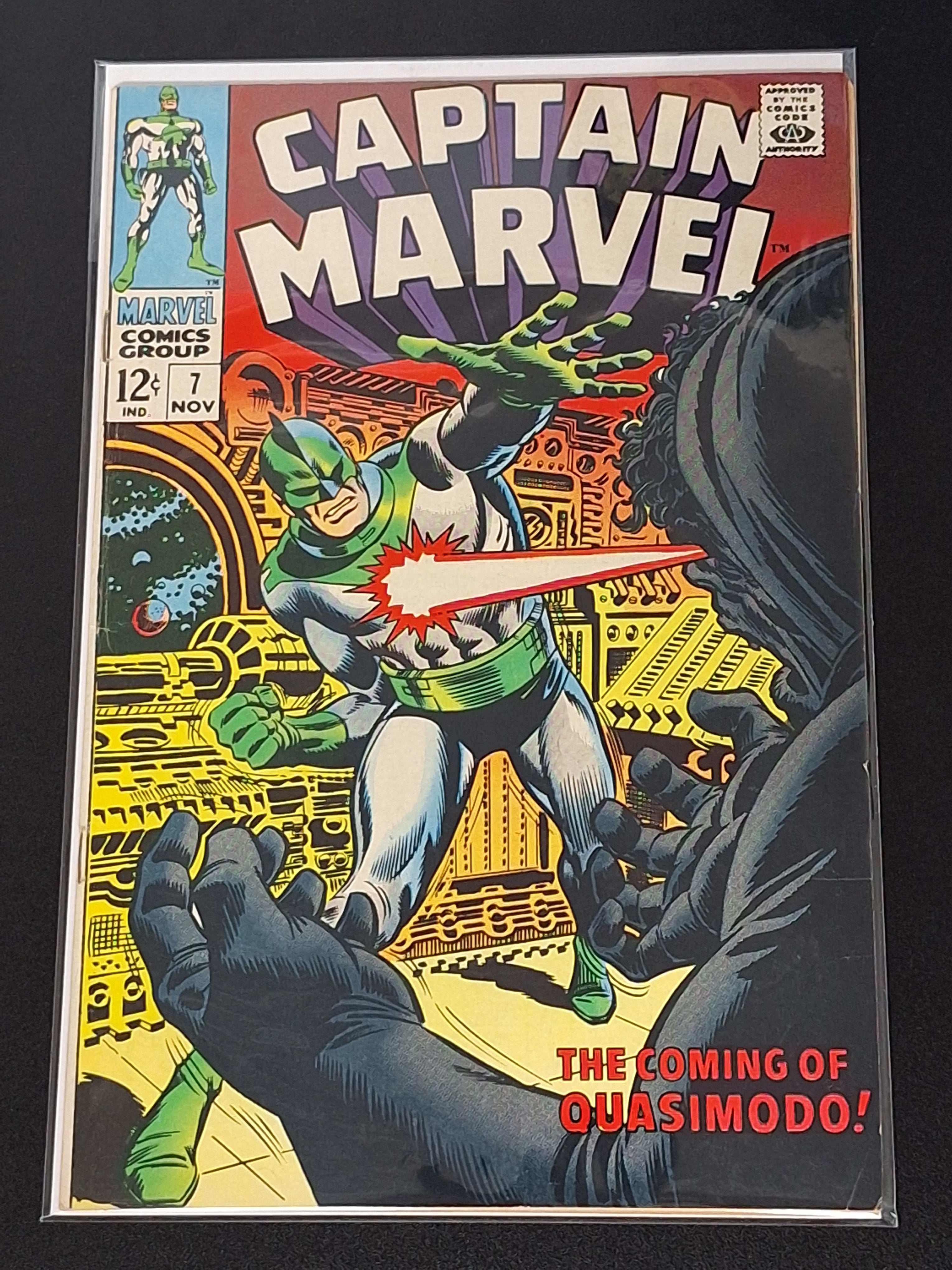 Captain Marvel 7 Marvel 1968 The Coming of Quasimodo