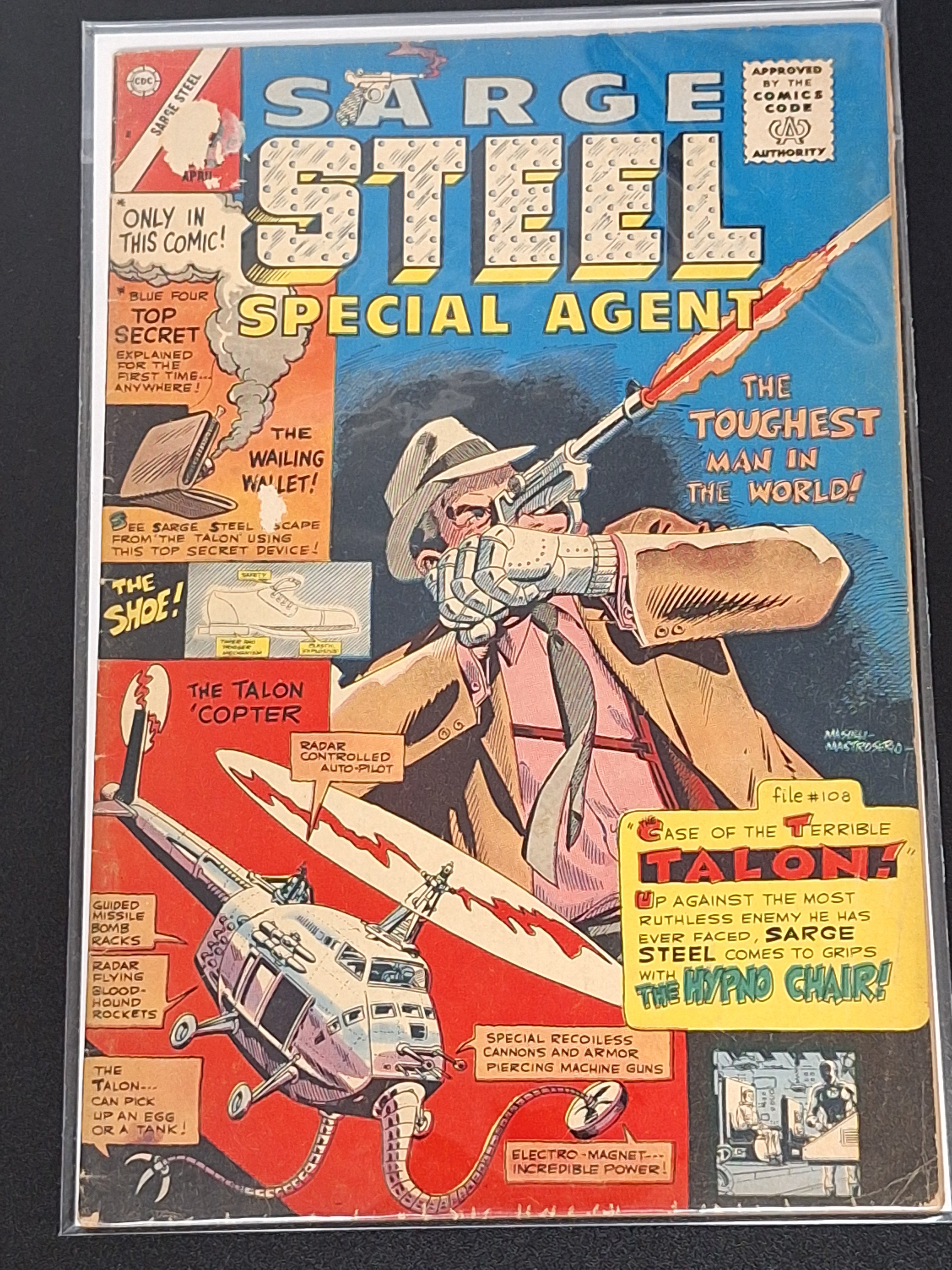 Sarge Steel Special Agent 8 CDC Charlton Comics 1966