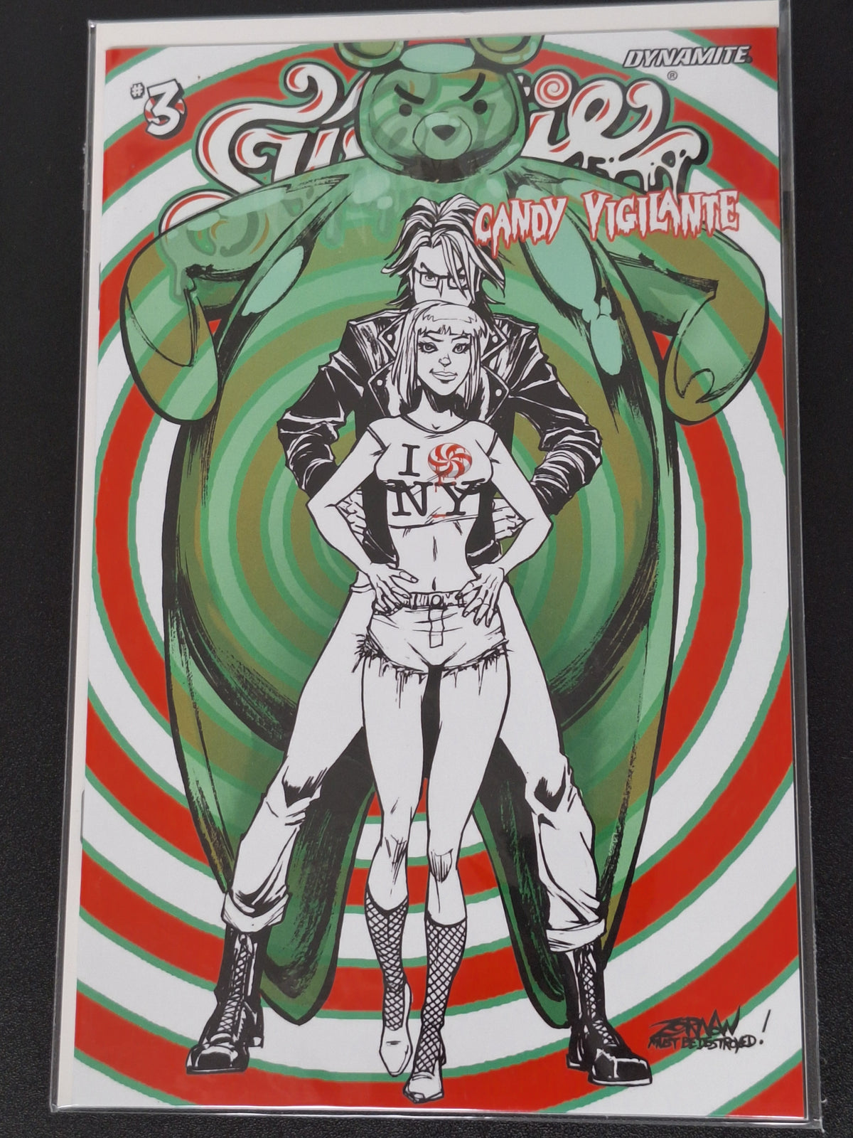 Sweetie Candy Vigilante 3 Dynamite 2022 Jeff Zornow 1:7 Variant Cover I