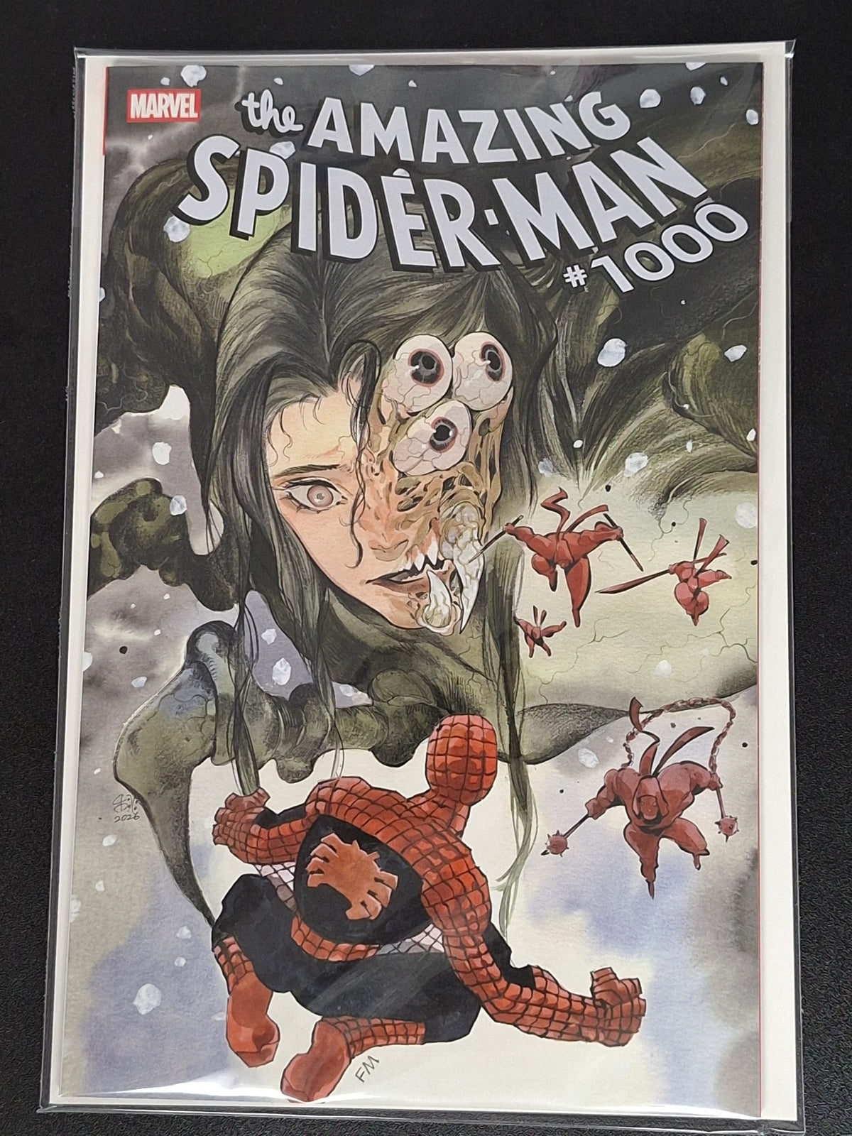 Amazing Spider-Man 1000 Peach Momoko & Frank Miller Variant - Auction