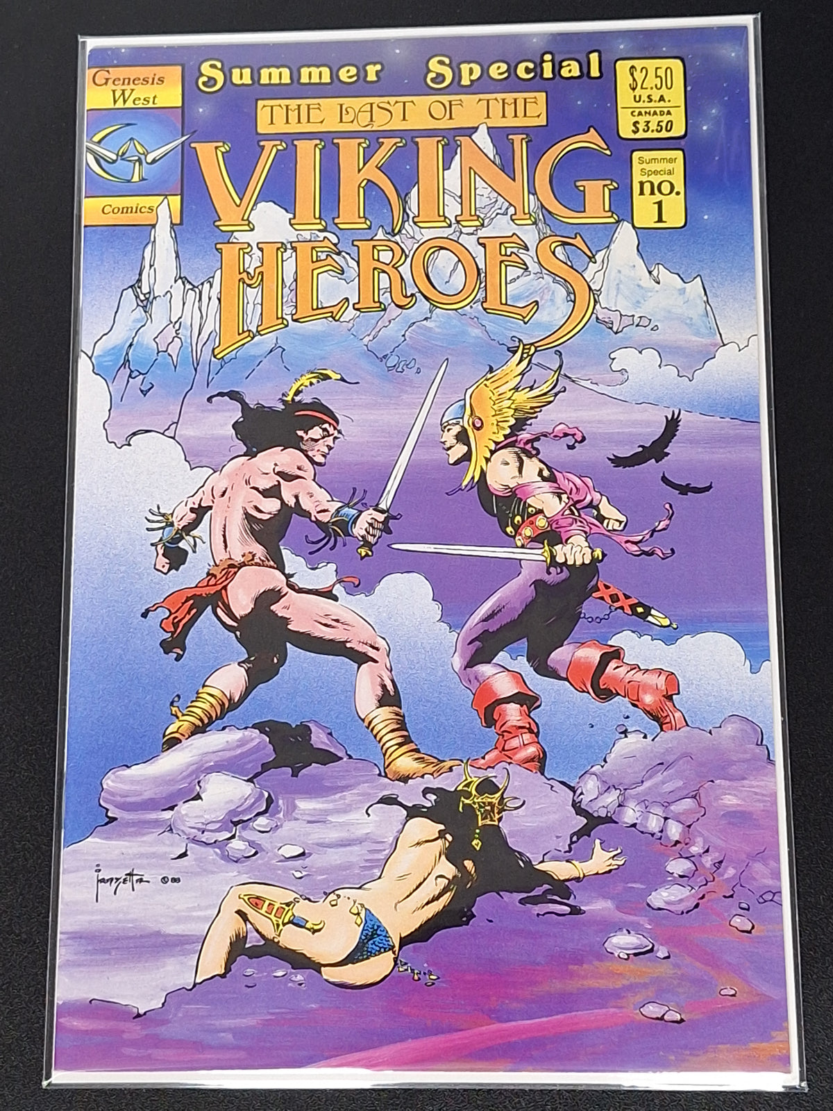Last Of The Viking Heroes Summer Special 1 Genesis West 1988 Frank Frazetta Cover