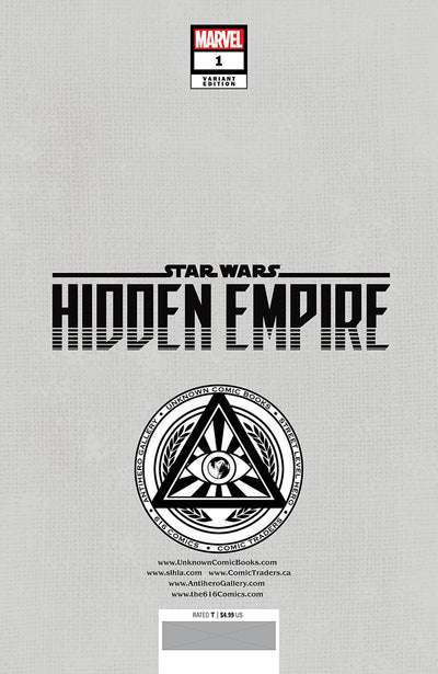 STAR WARS: HIDDEN EMPIRE 1 PATCH ZIRCHER EXCLUSIVE VIRGIN