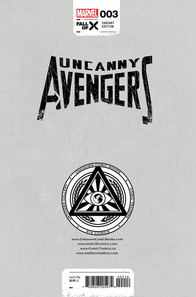 UNCANNY AVENGERS 3 EJIKURE VIRGIN EXCLUSIVE