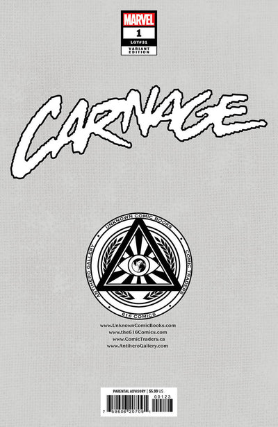 CARNAGE 1 KAARE ANDREWS VIRGIN EXCLUSIVE