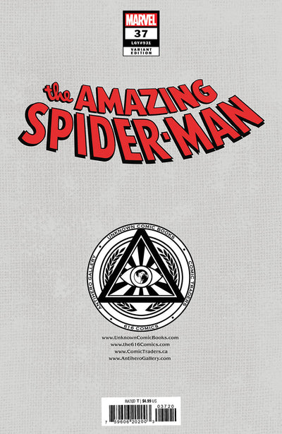 AMAZING SPIDER-MAN 37 NATHAN SZERDY VIRGIN EXCLUSIVE