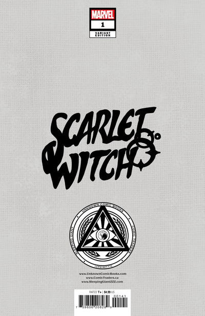 SCARLET WITCH #1 DAVID NAKAYAMA EXCLUSIVE VIRGIN SILVER FOIL VARIANT