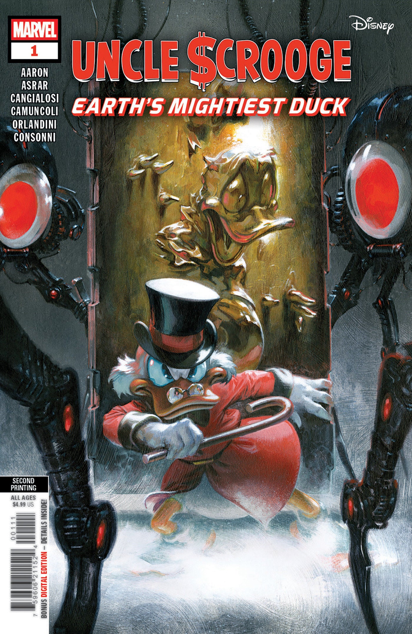 UNCLE SCROOGE: EARTH'S MIGHTIEST DUCK #1 GABRIELE DELL'OTTO 2ND PRINTING VARIANT 09/24/2025