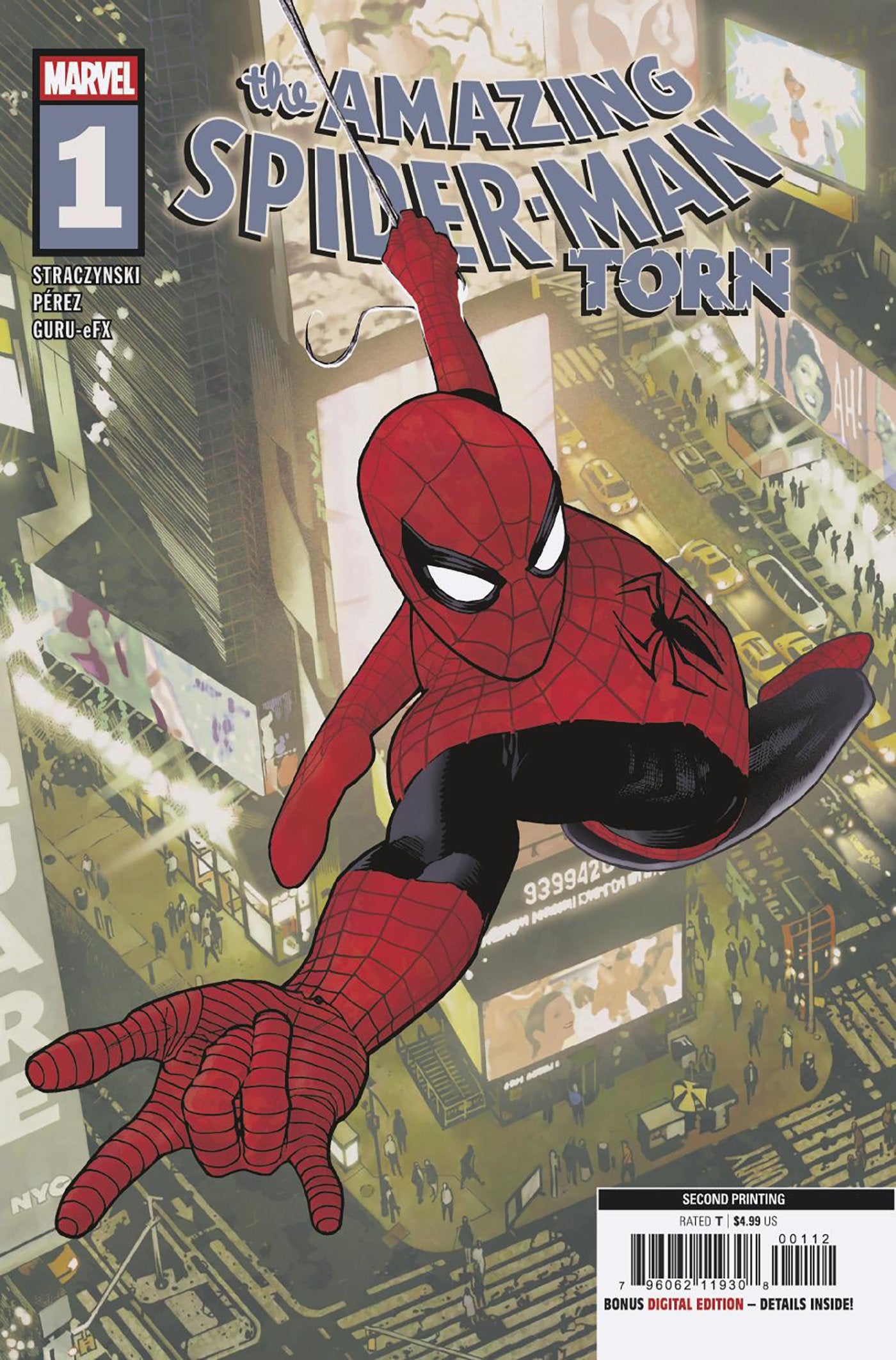 AMAZING SPIDER-MAN: TORN #1 ADAM HUGHES 2ND PRINTING VARIANT 11/26/2025