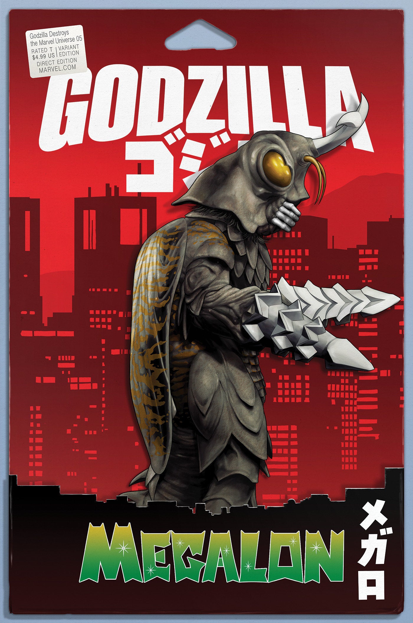 GODZILLA DESTROYS THE MARVEL UNIVERSE #5 JOHN TYLER CHRISTOPHER ACTION FIGURE VARIANT 11/19/2025